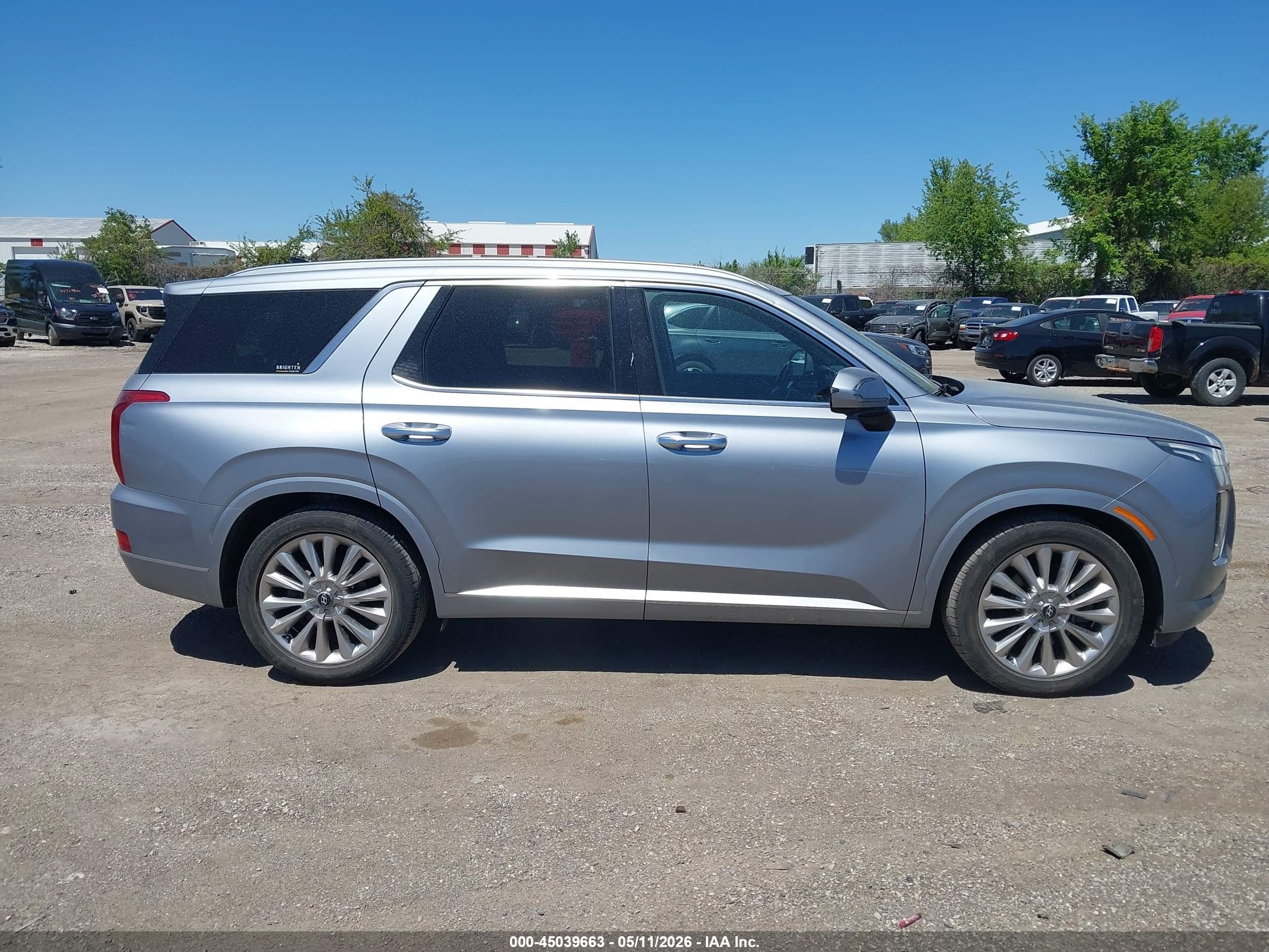2020 Hyundai Palisade Limited Silver vin: KM8R5DHE3LU108895