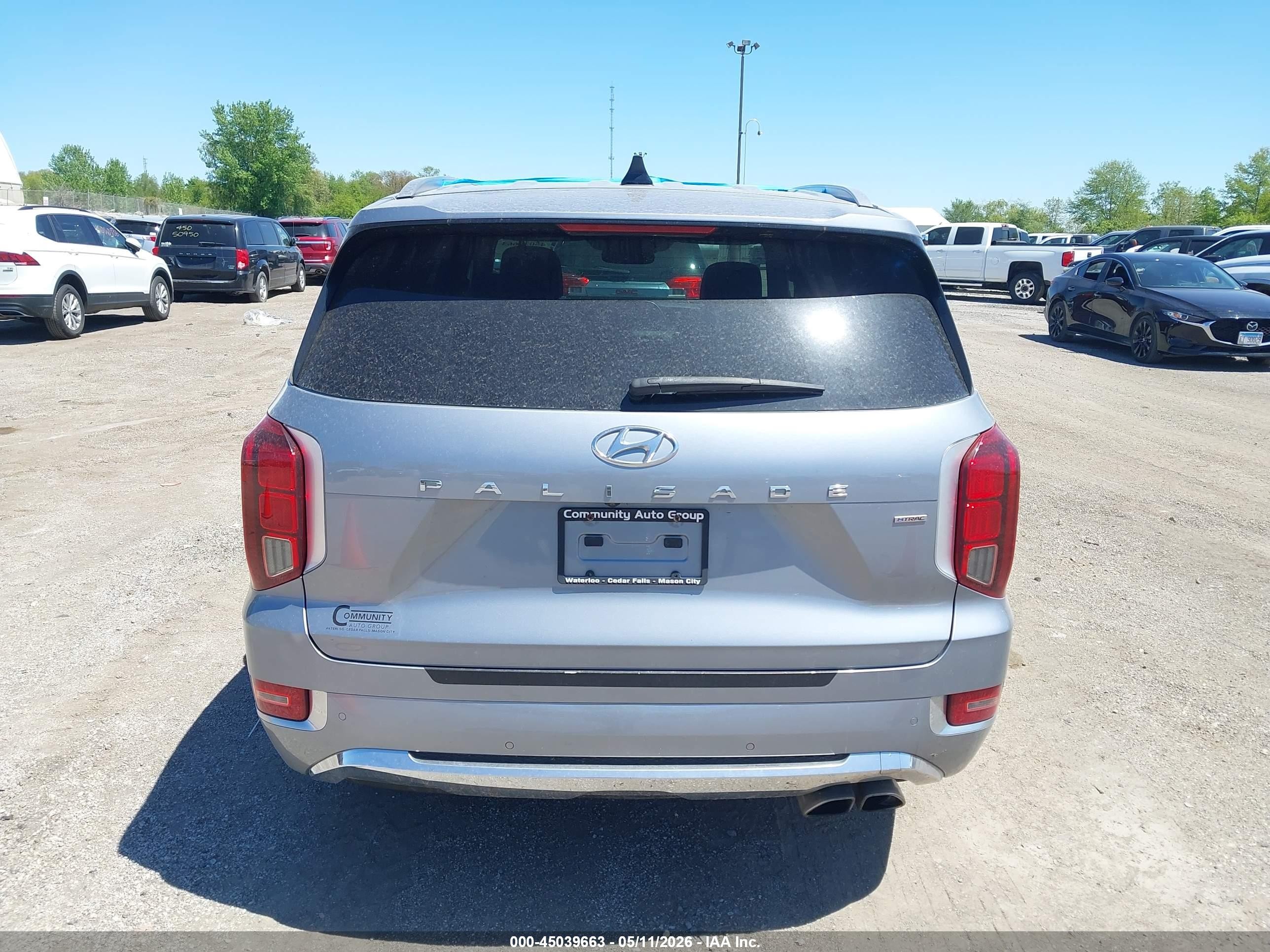 2020 Hyundai Palisade Limited Silver vin: KM8R5DHE3LU108895