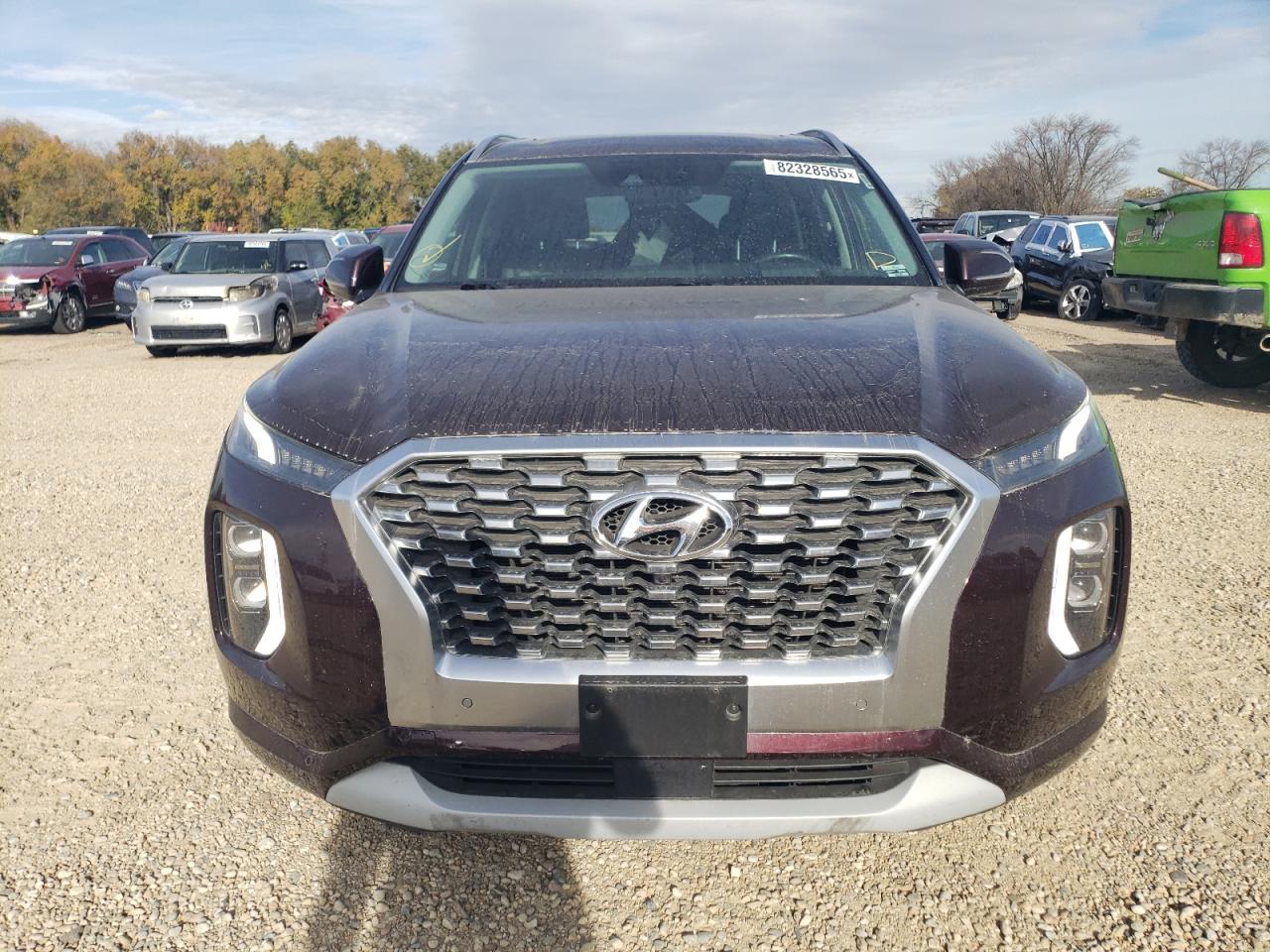 2021 Hyundai Palisade Limited Бордовый vin: KM8R5DHE5MU222642