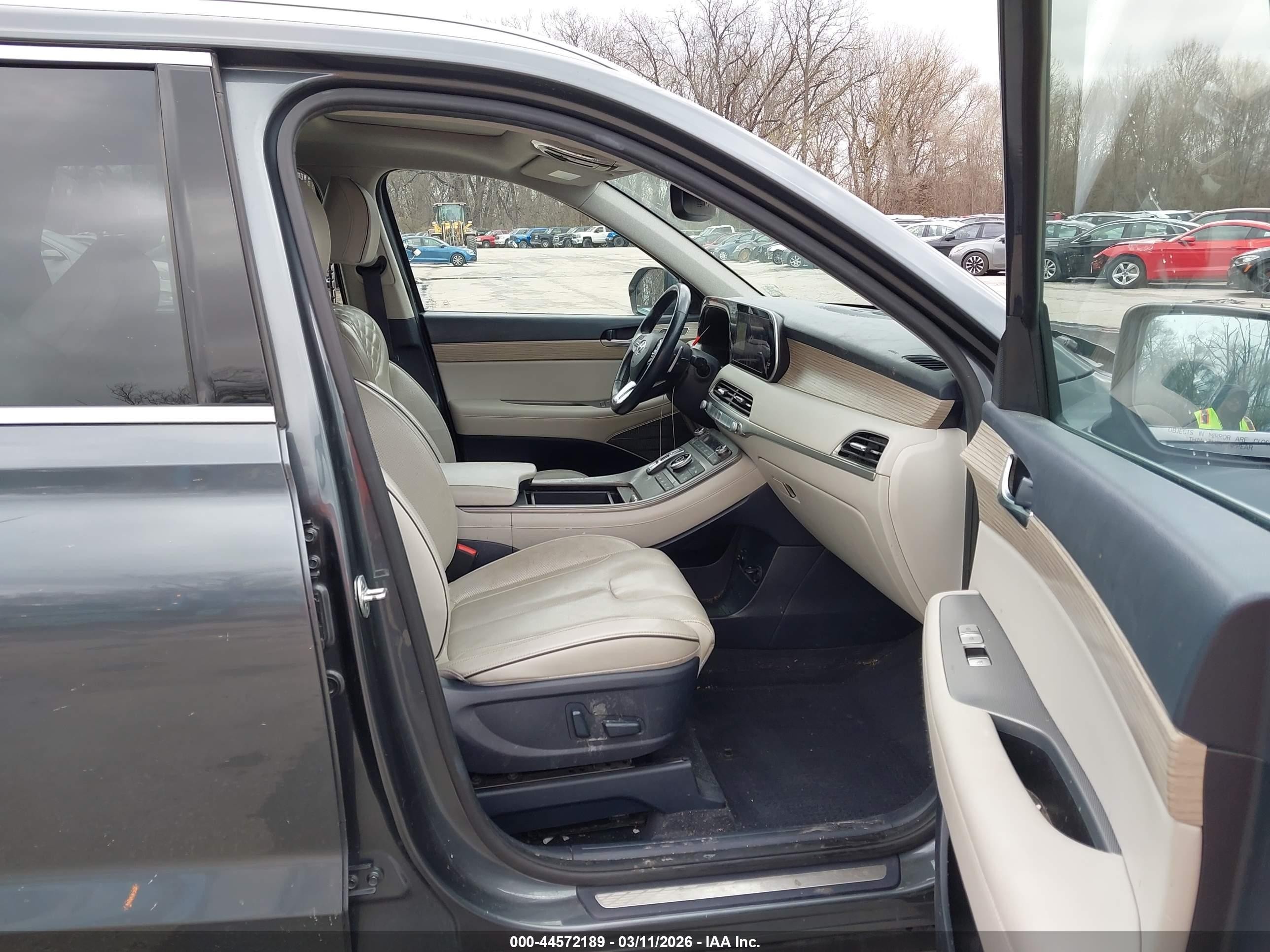 2021 Hyundai Palisade Limited Серый vin: KM8R5DHE6MU188114