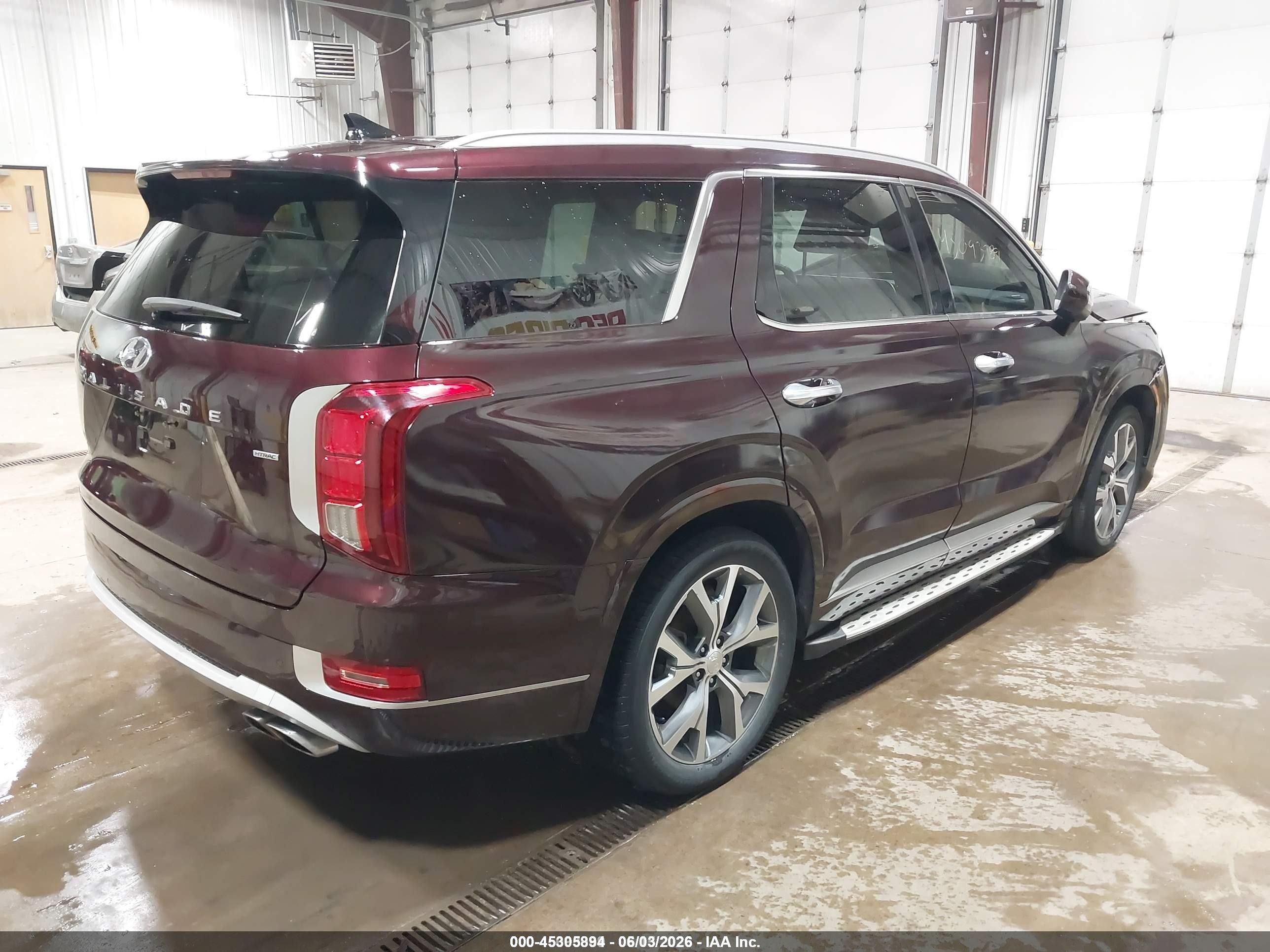 2021 Hyundai Palisade Limited Темно-бордовый vin: KM8R5DHE7MU222481