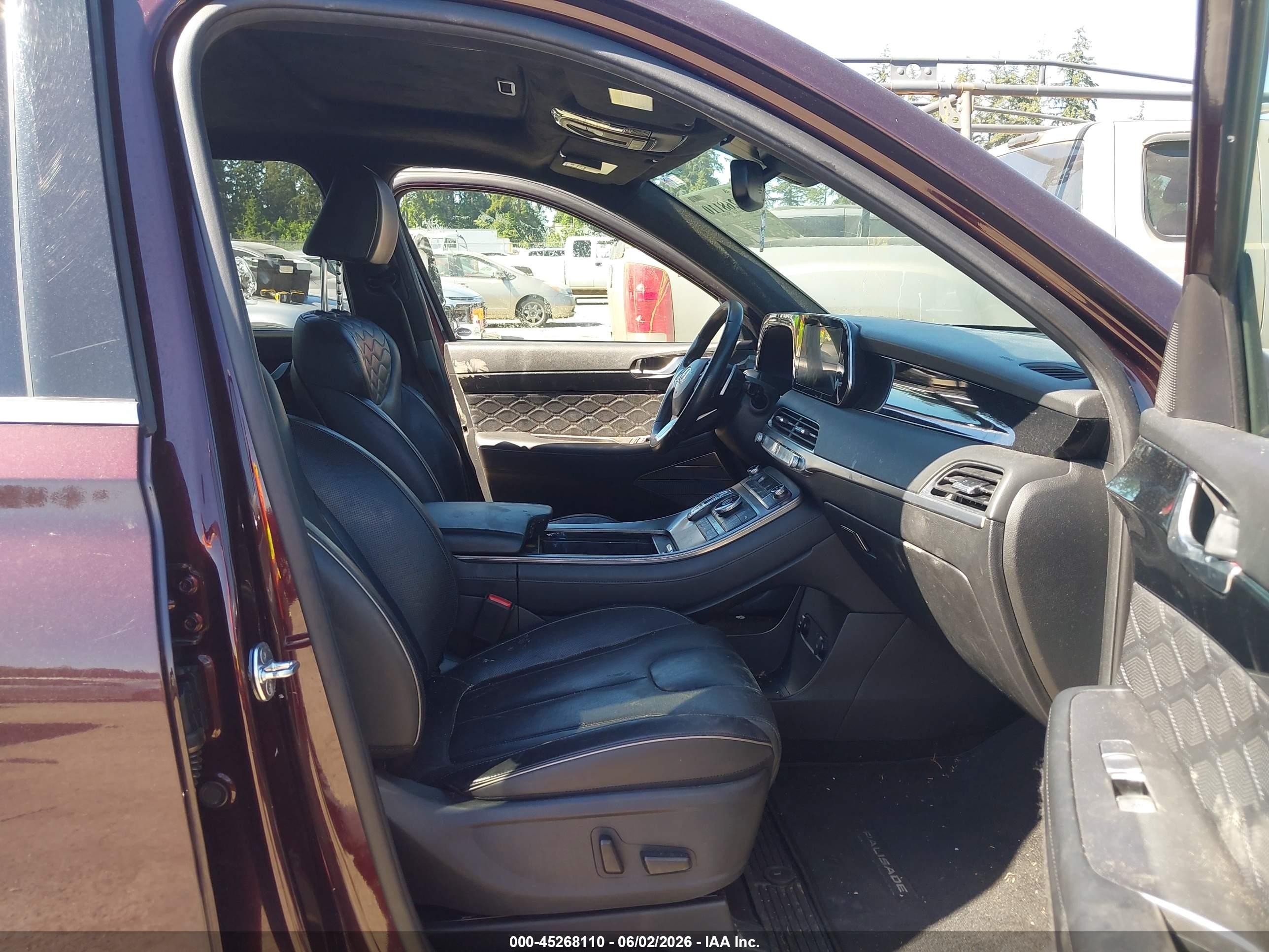 2020 Hyundai Palisade Limited Burgundy vin: KM8R5DHE9LU038075