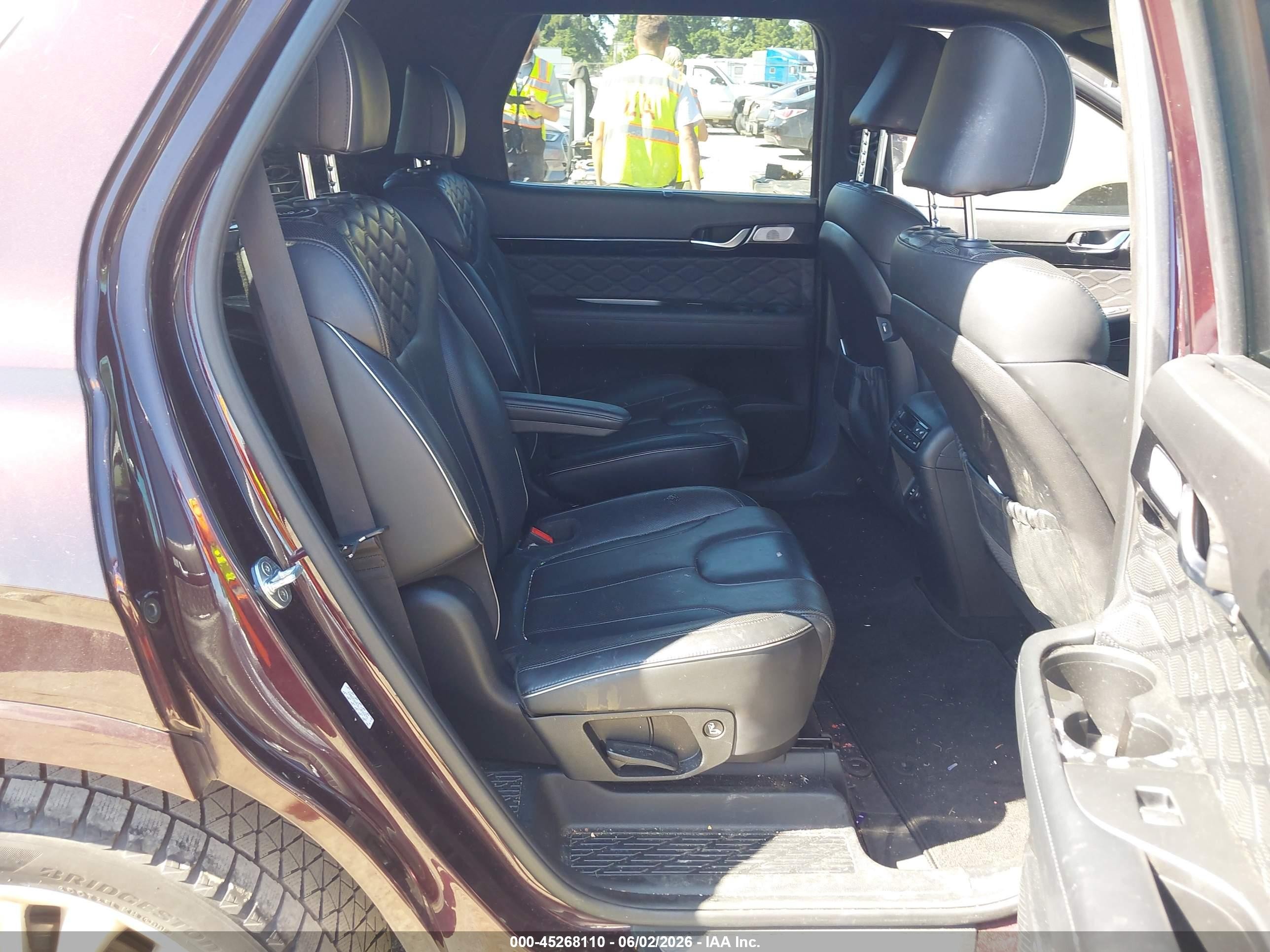 2020 Hyundai Palisade Limited Burgundy vin: KM8R5DHE9LU038075