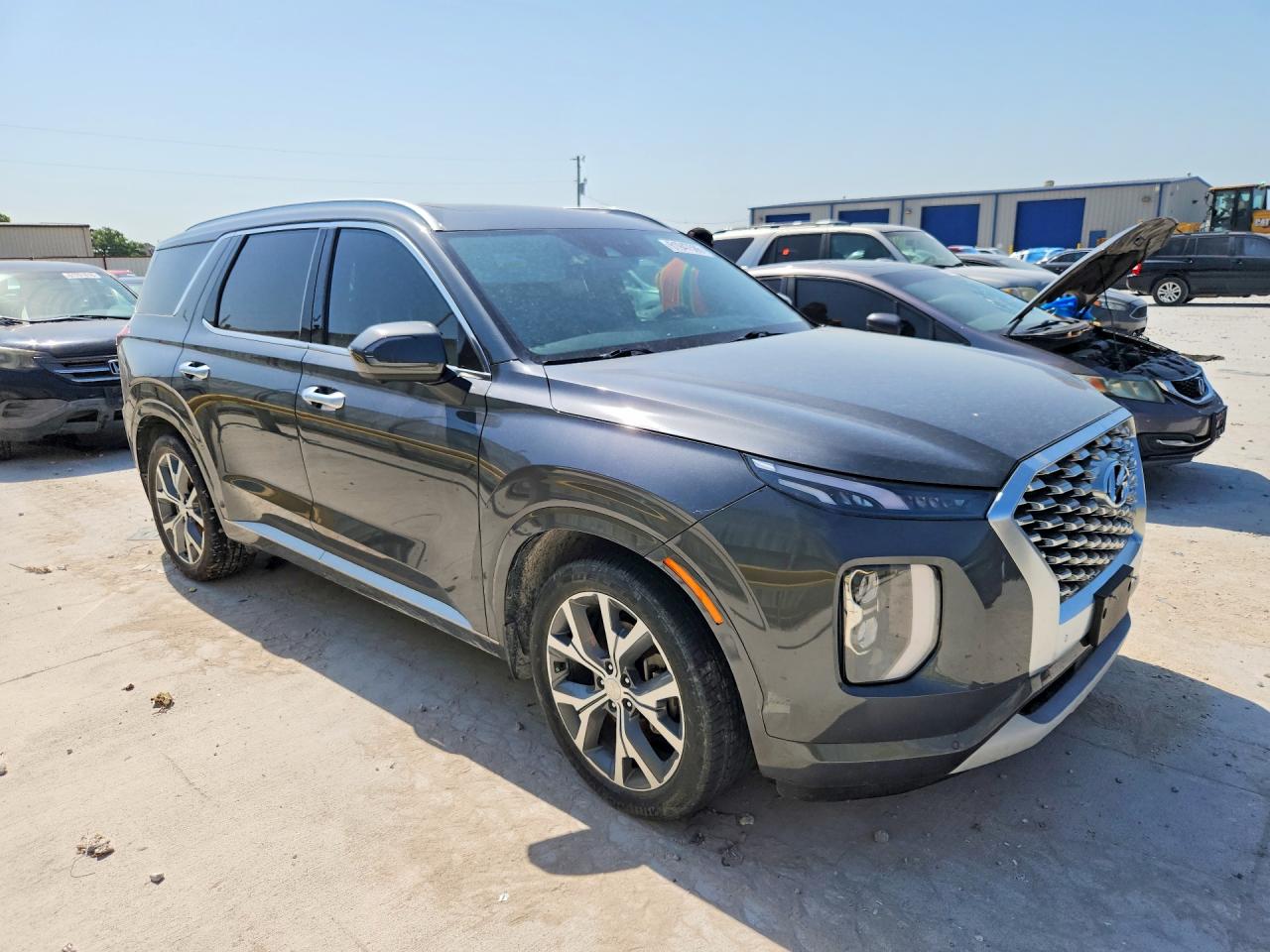 2021 Hyundai Palisade Limited Gray vin: KM8R5DHE9MU178967
