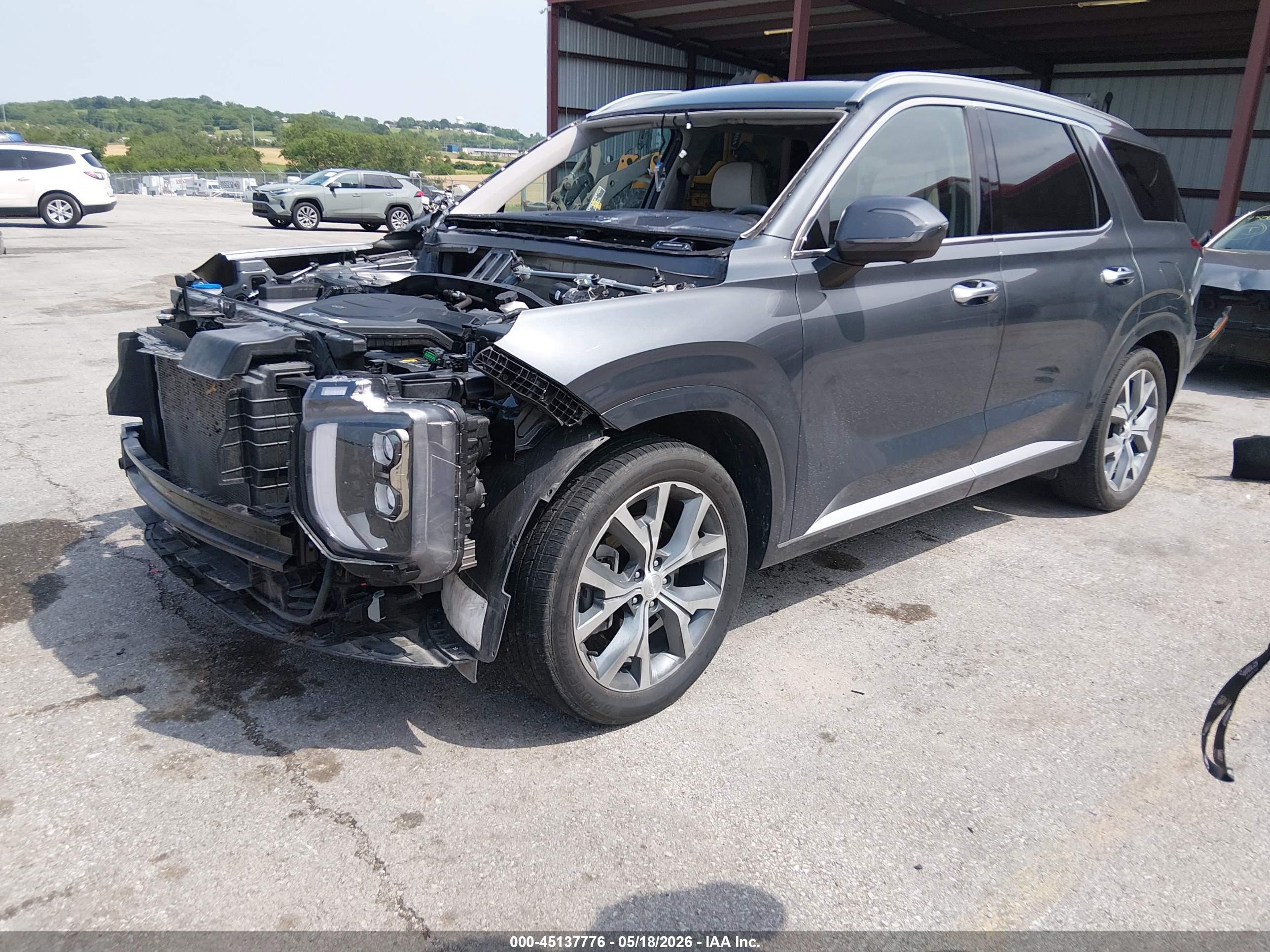 2021 Hyundai Palisade Limited Gray vin: KM8R5DHEXMU238898