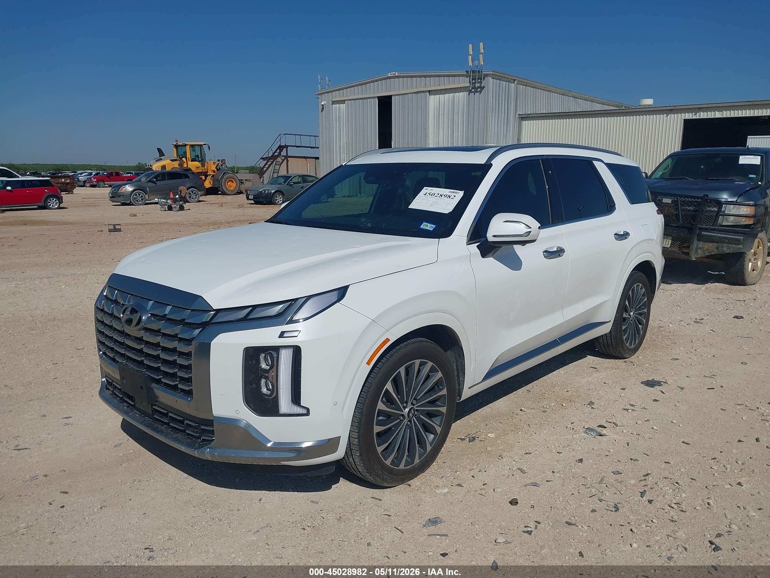 2025 Hyundai Palisade Calligraphy Белый vin: KM8R74GE2SU831597