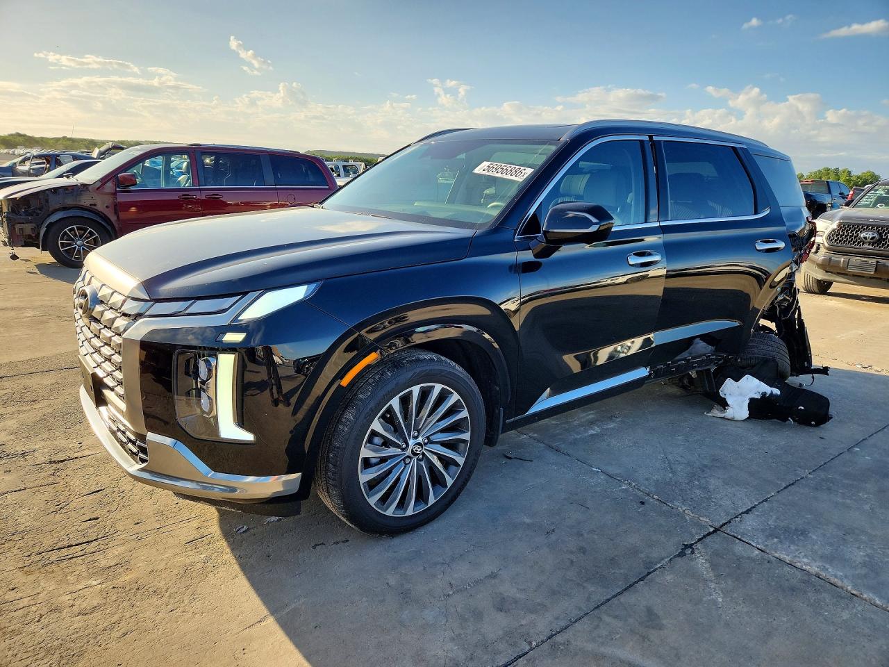 2025 Hyundai Palisade Calligraphy Black vin: KM8R74GEXSU927199