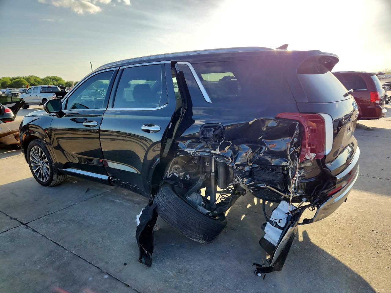 2025 Hyundai Palisade Calligraphy Black vin: KM8R74GEXSU927199