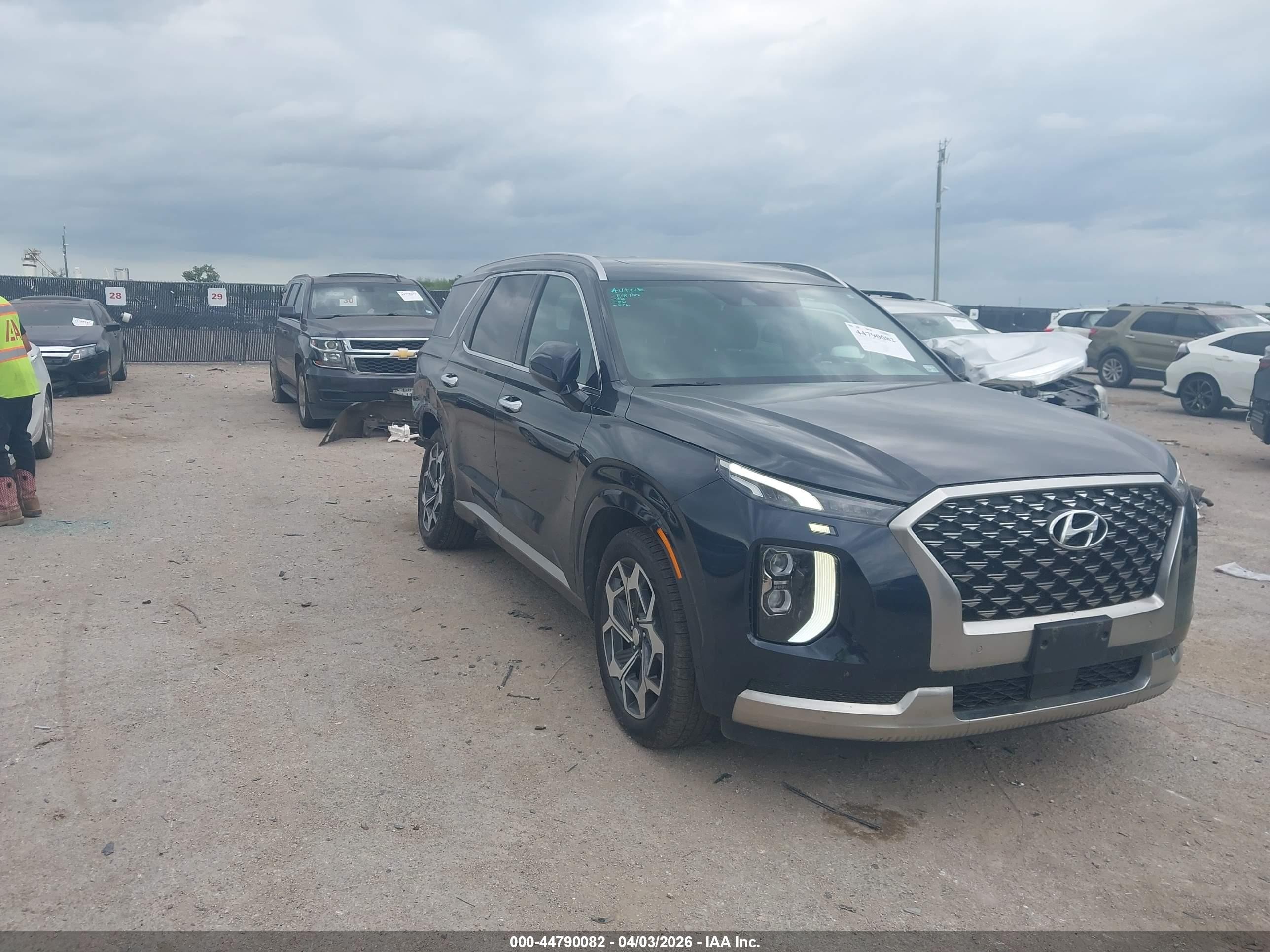 2022 Hyundai Palisade Calligraphy Black vin: KM8R74HE4NU440437