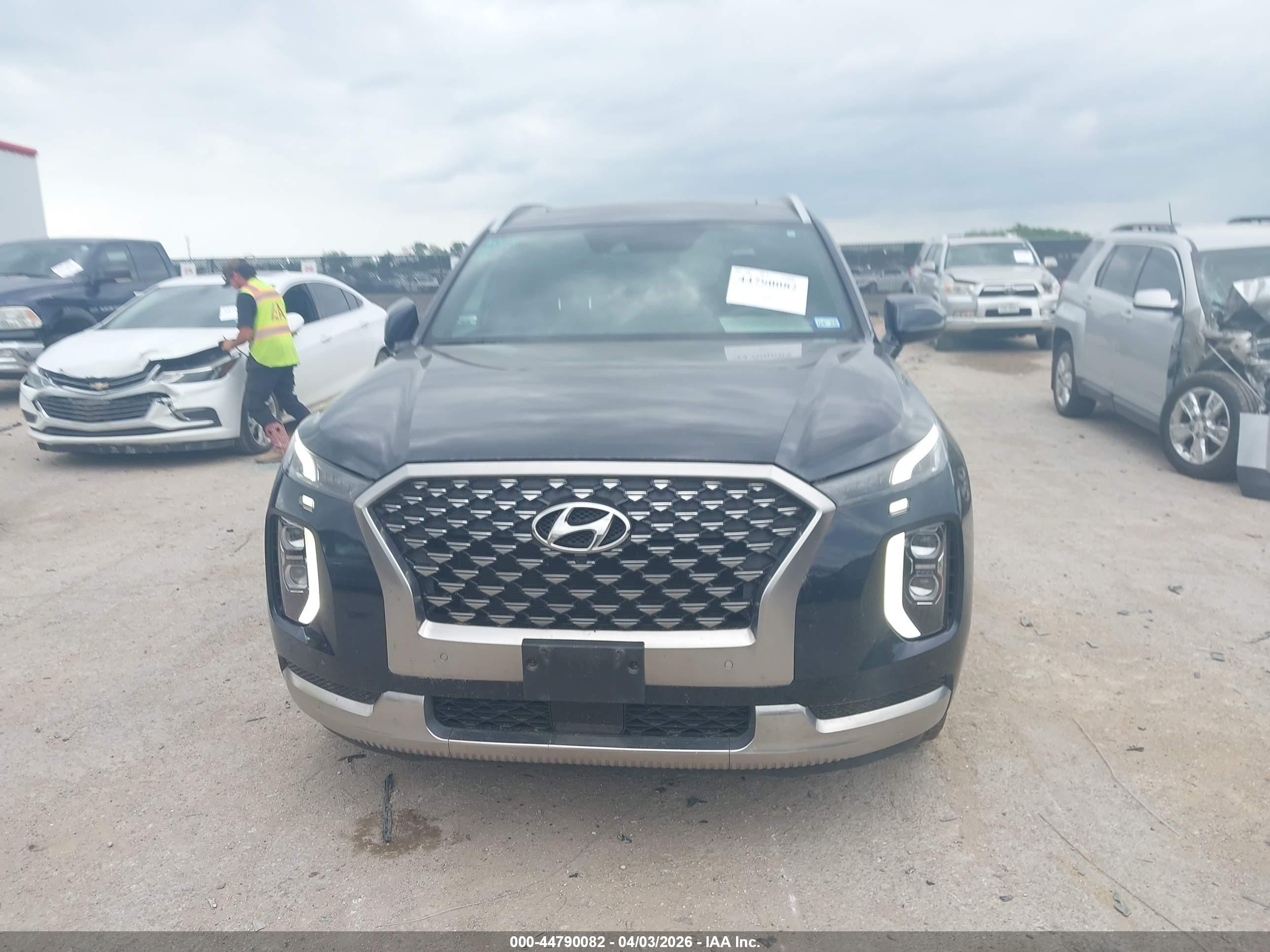 2022 Hyundai Palisade Calligraphy Black vin: KM8R74HE4NU440437