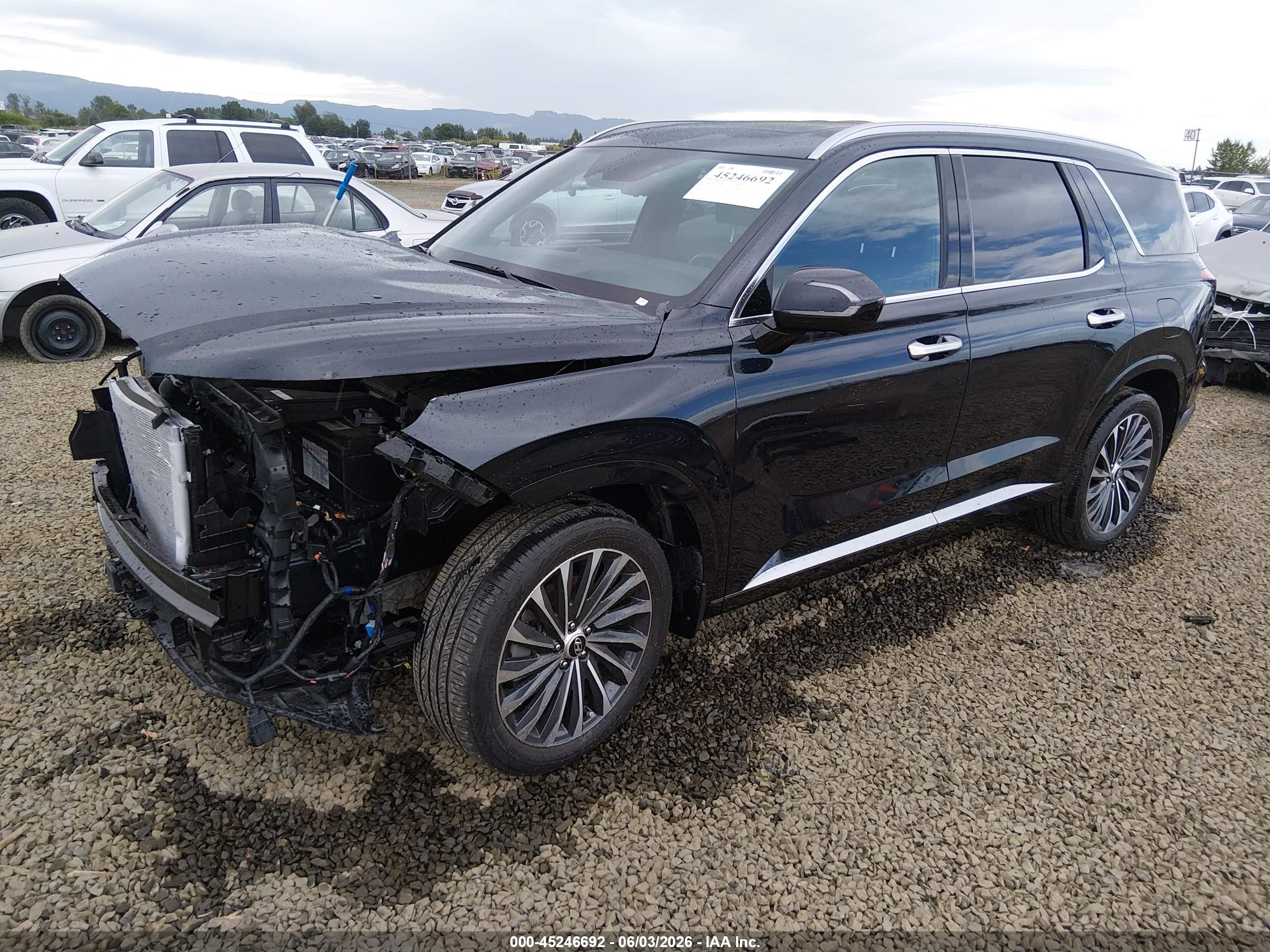 2023 Hyundai Palisade Calligraphy Черный vin: KM8R7DGE3PU525046