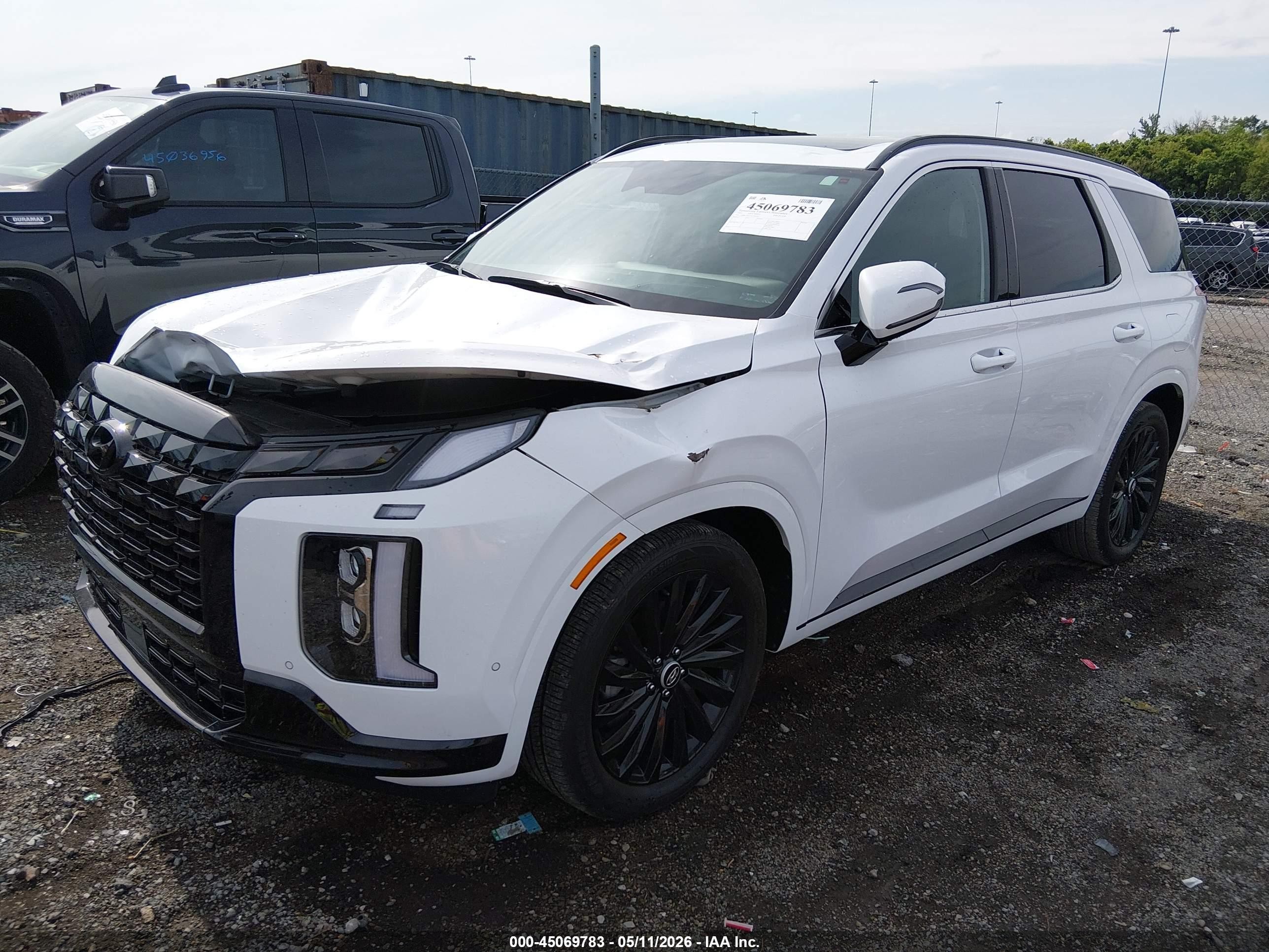 2025 Hyundai Palisade Calligraphy Night Edition Белый vin: KM8R7DGE3SU822441