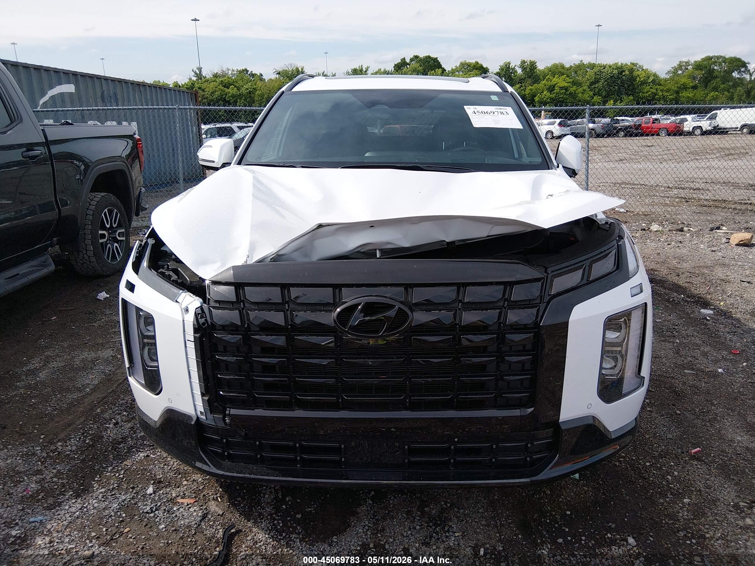 2025 Hyundai Palisade Calligraphy Night Edition Белый vin: KM8R7DGE3SU822441
