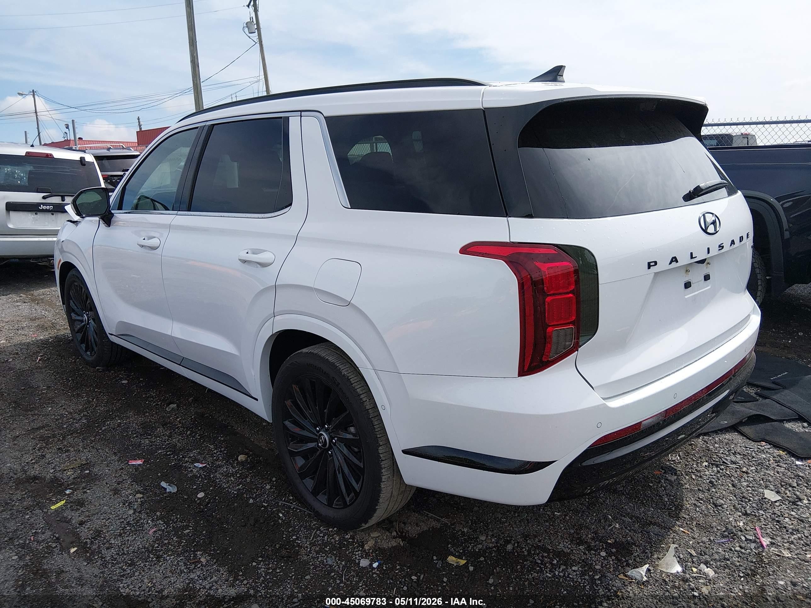 2025 Hyundai Palisade Calligraphy Night Edition Белый vin: KM8R7DGE3SU822441