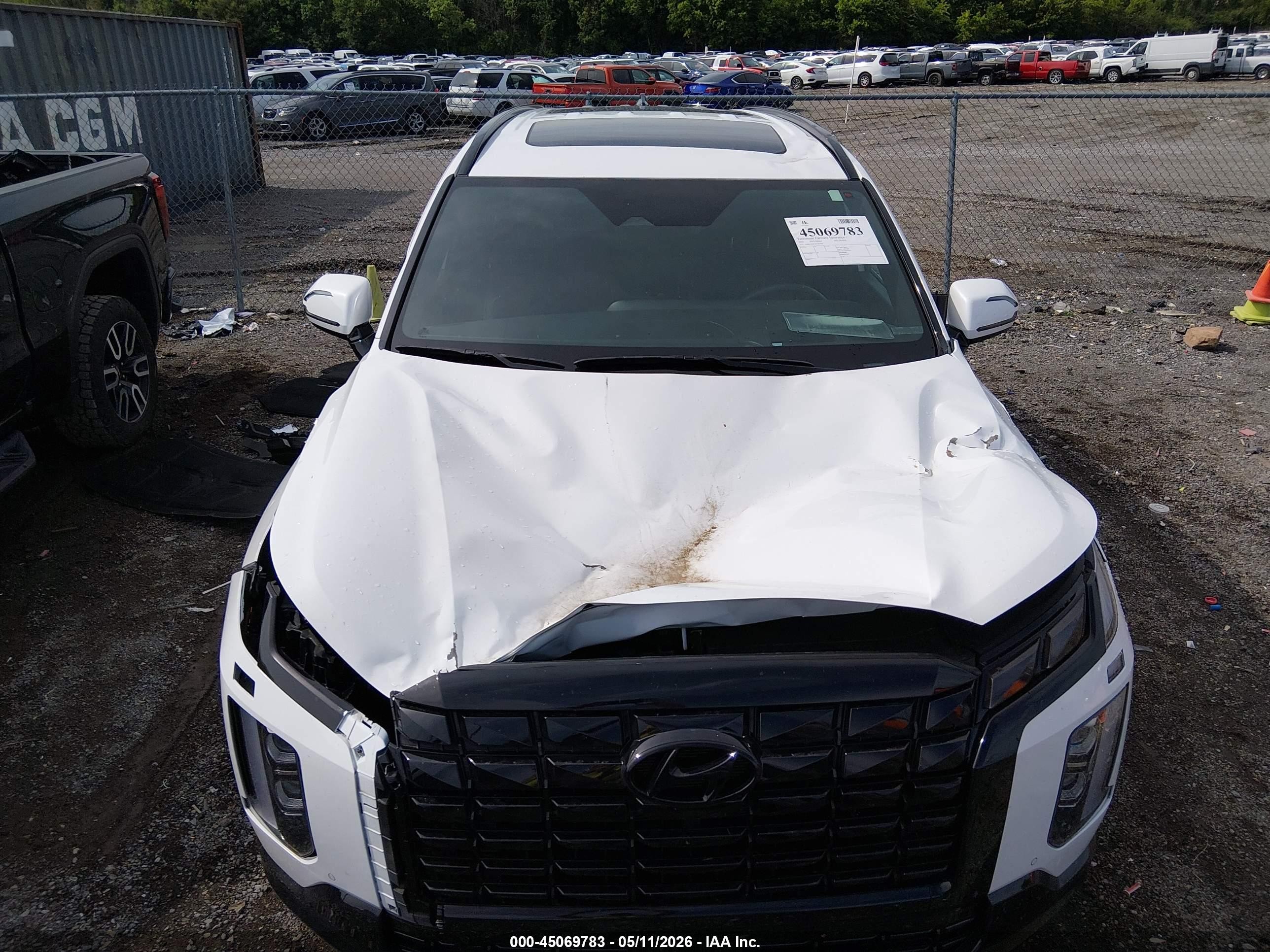 2025 Hyundai Palisade Calligraphy Night Edition Белый vin: KM8R7DGE3SU822441