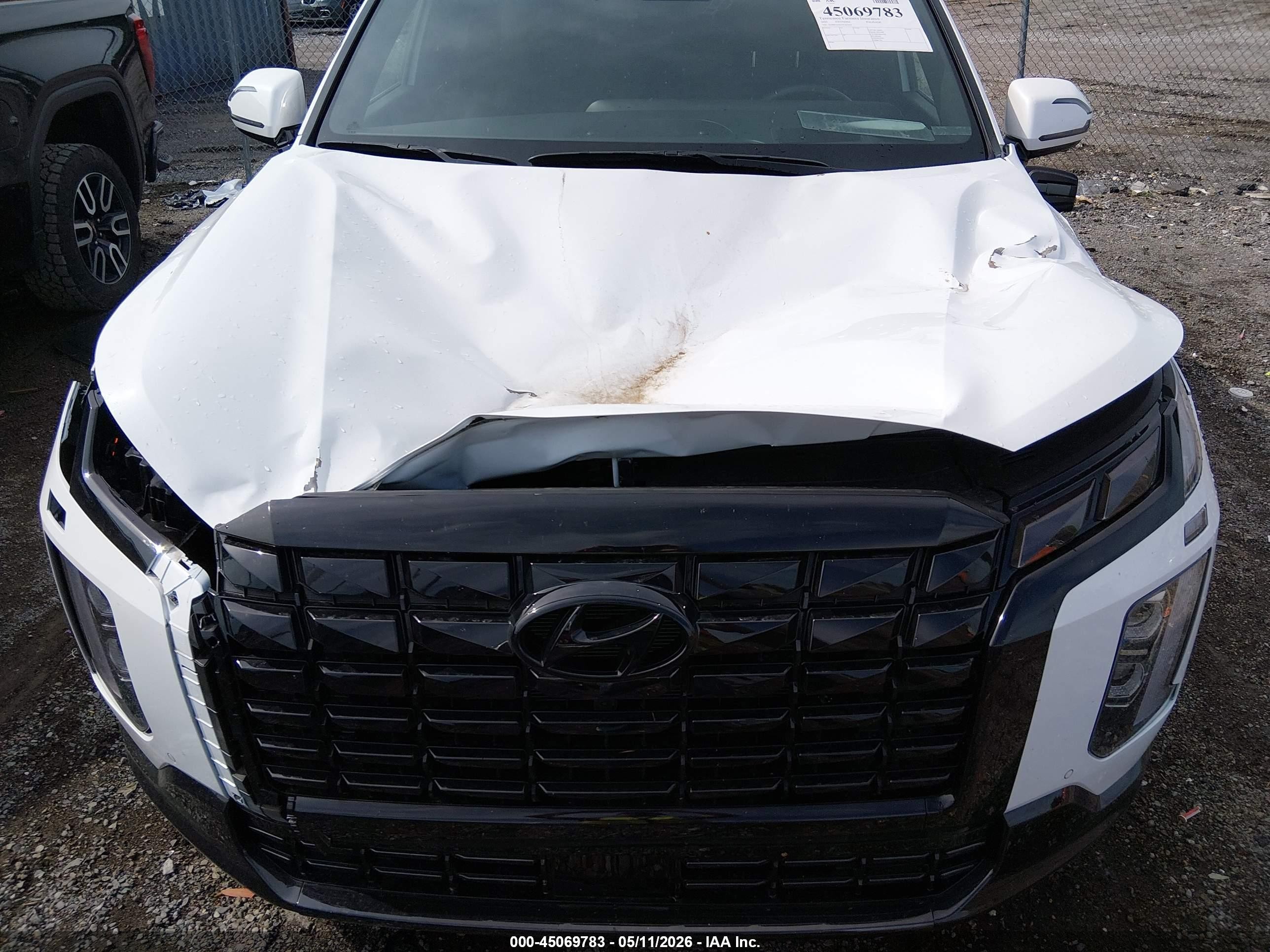 2025 Hyundai Palisade Calligraphy Night Edition Белый vin: KM8R7DGE3SU822441