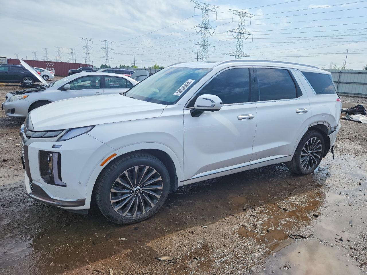 2023 Hyundai Palisade Calligraphy White vin: KM8R7DGE9PU543955