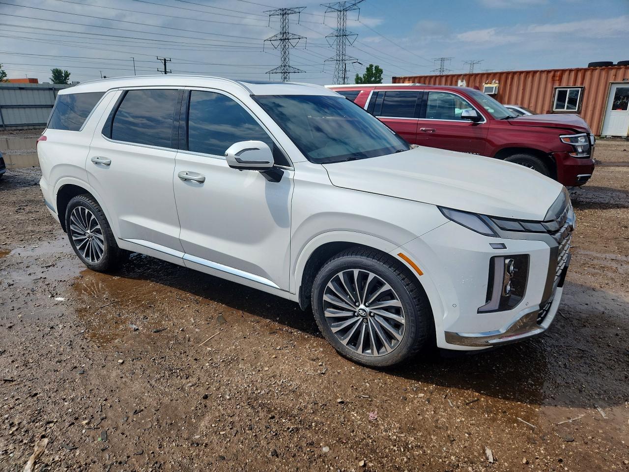 2023 Hyundai Palisade Calligraphy White vin: KM8R7DGE9PU543955