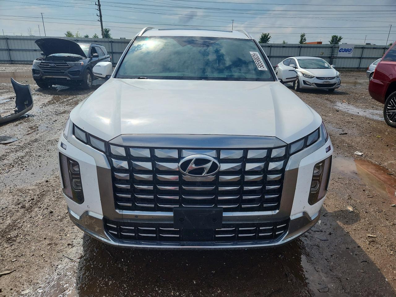 2023 Hyundai Palisade Calligraphy White vin: KM8R7DGE9PU543955