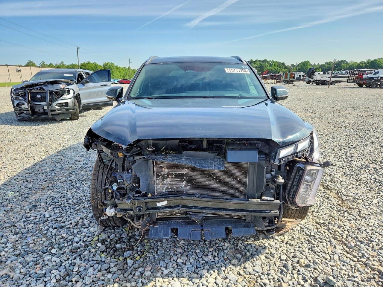2024 Hyundai Palisade Calligraphy Blue vin: KM8R7DGEXRU651181