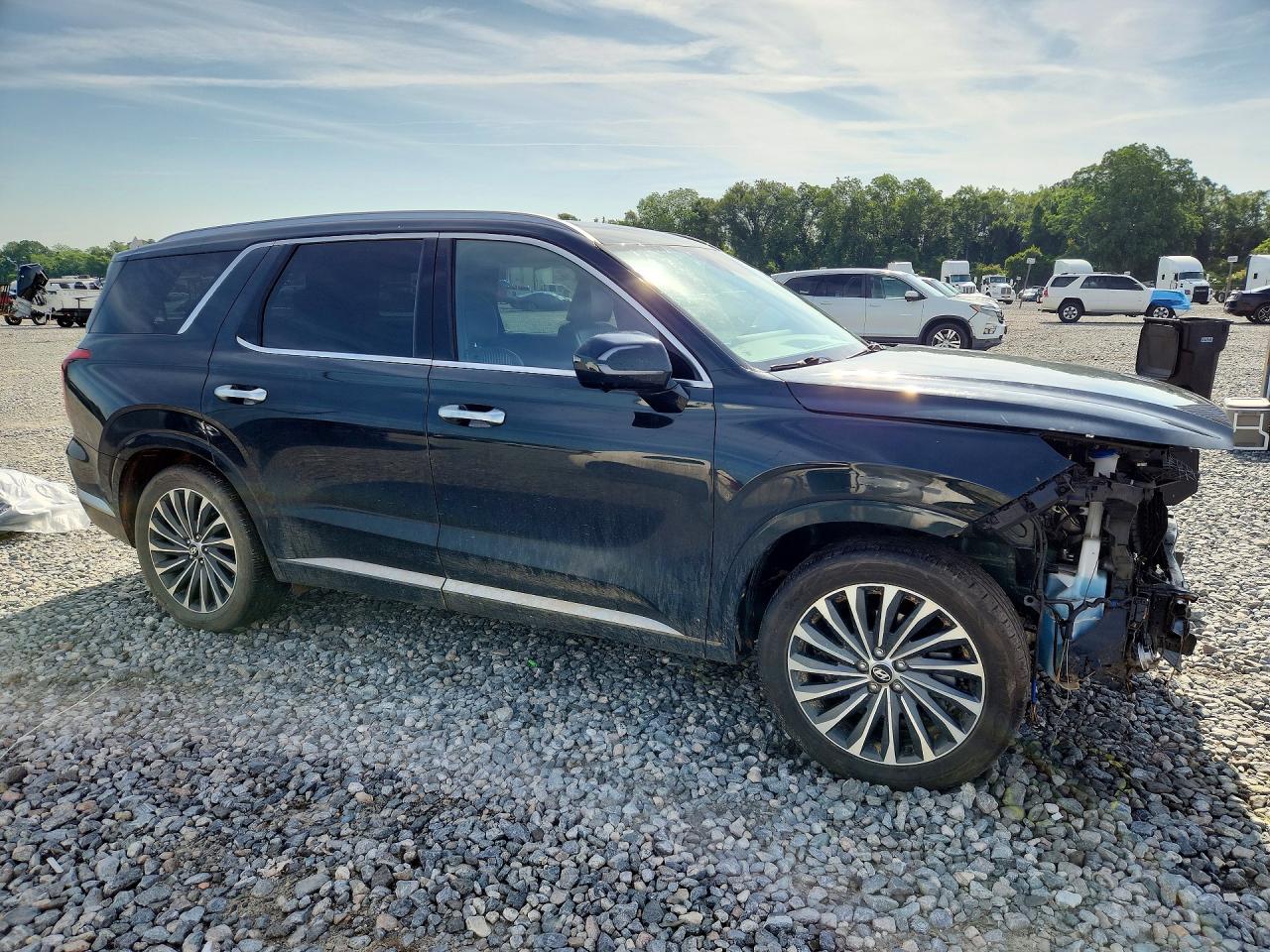 2024 Hyundai Palisade Calligraphy Blue vin: KM8R7DGEXRU651181