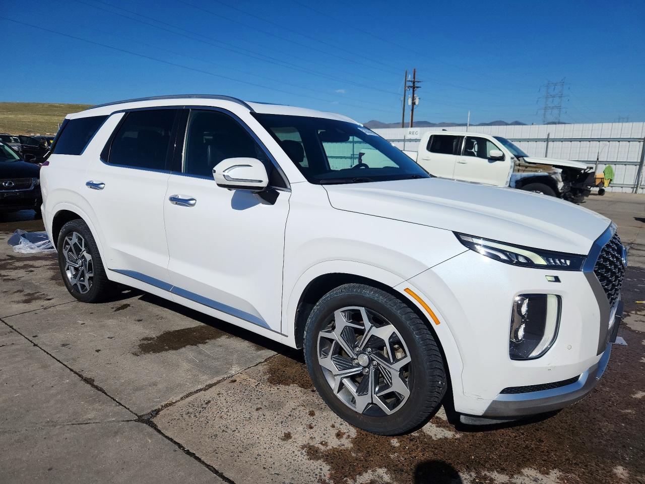 2021 Hyundai Palisade Calligraphy White vin: KM8R7DHE3MU192387