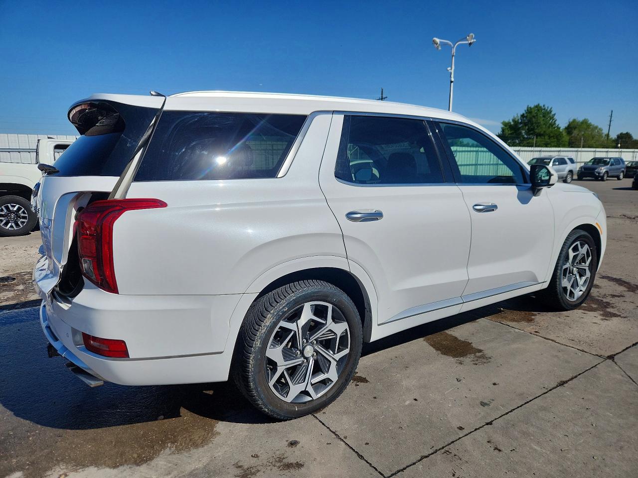 2021 Hyundai Palisade Calligraphy White vin: KM8R7DHE3MU192387