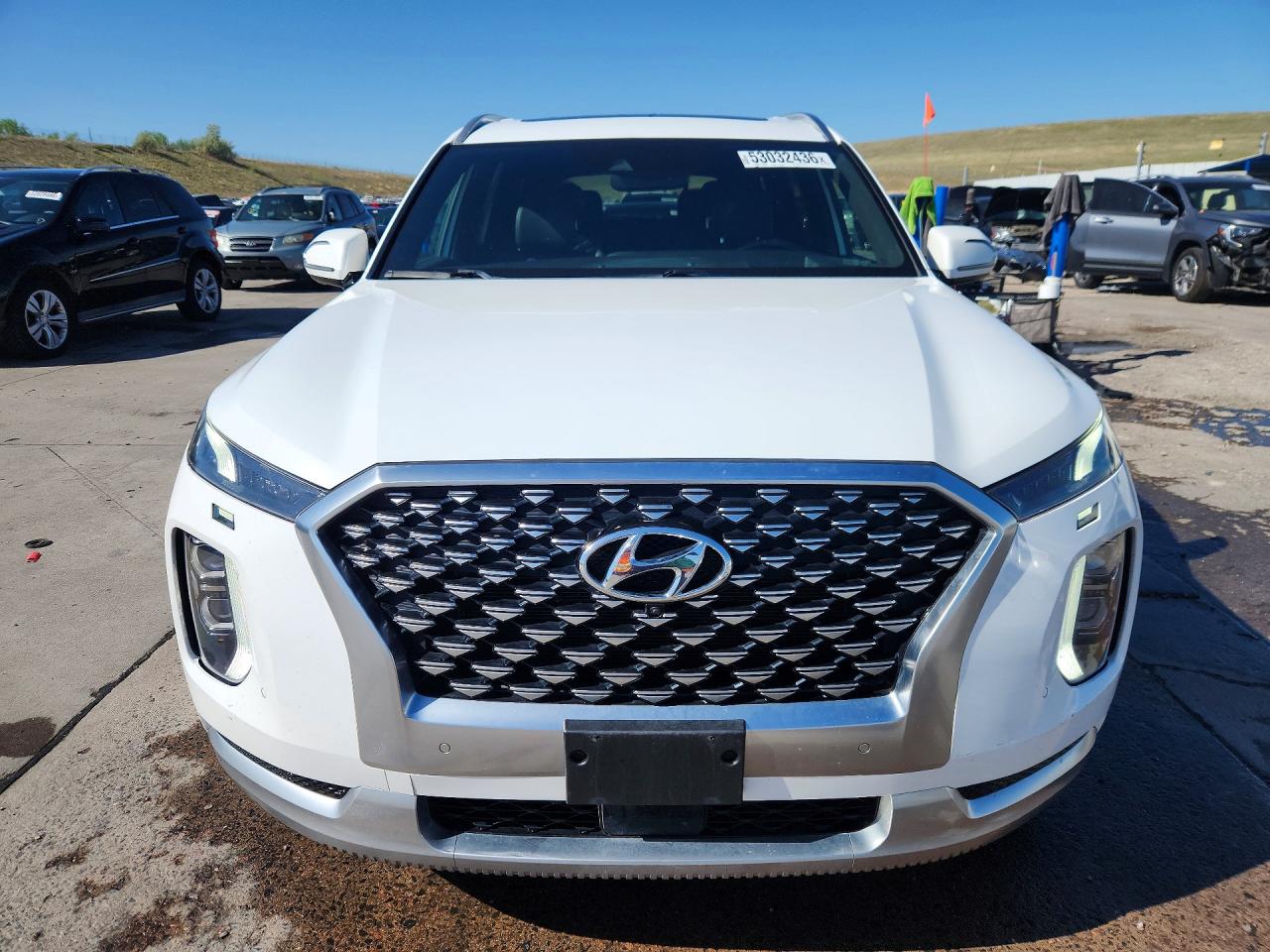 2021 Hyundai Palisade Calligraphy White vin: KM8R7DHE3MU192387