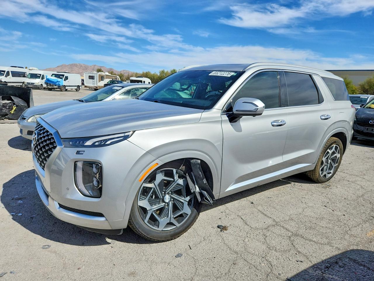 2021 Hyundai Palisade Calligraphy Silver vin: KM8R7DHE3MU248991