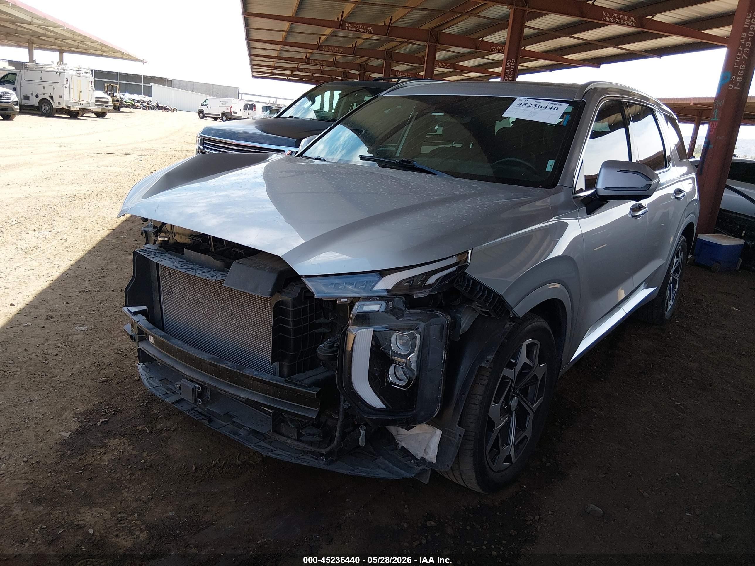 2021 Hyundai Palisade Calligraphy Серебряный vin: KM8R7DHE3MU264219