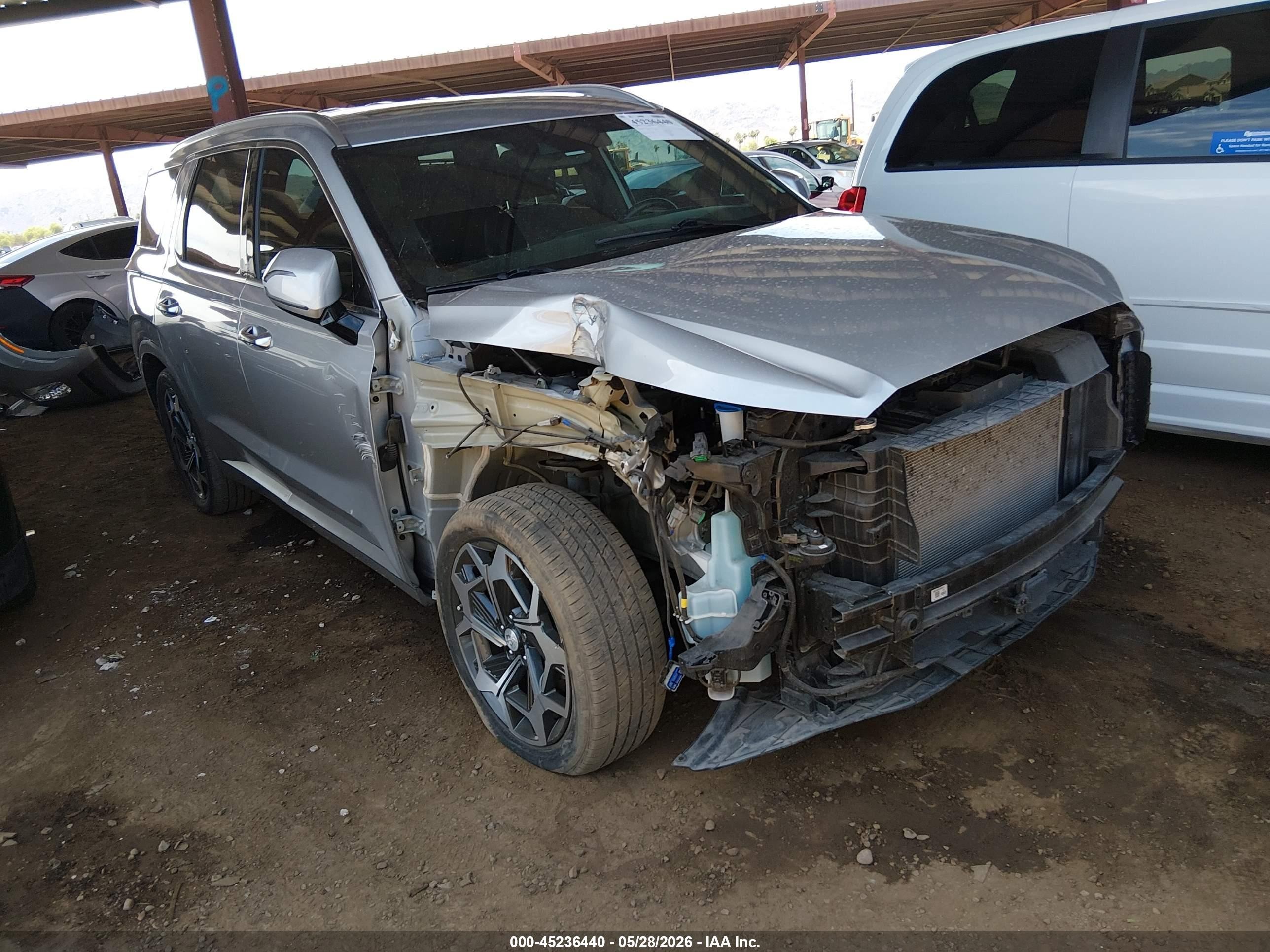 2021 Hyundai Palisade Calligraphy Серебряный vin: KM8R7DHE3MU264219