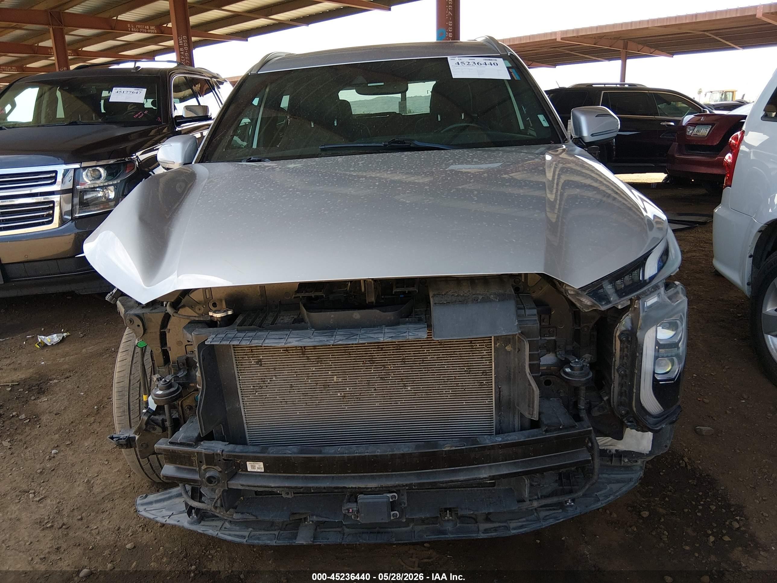 2021 Hyundai Palisade Calligraphy Серебряный vin: KM8R7DHE3MU264219