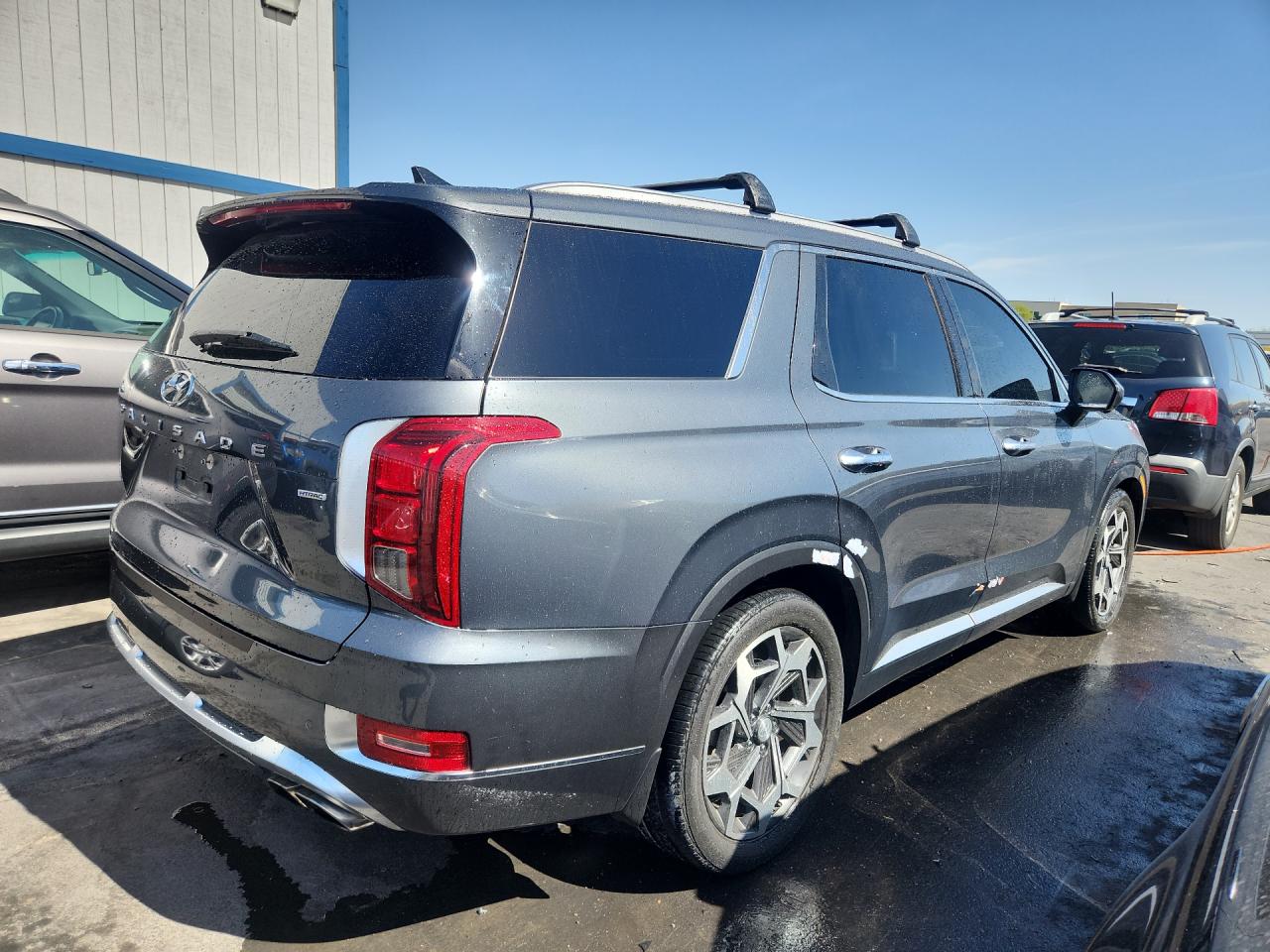 2021 Hyundai Palisade Calligraphy Серый vin: KM8R7DHE3MU329313 Damage: Right Qtr Panel Cladding, Peeling, 4 To 5 Inches