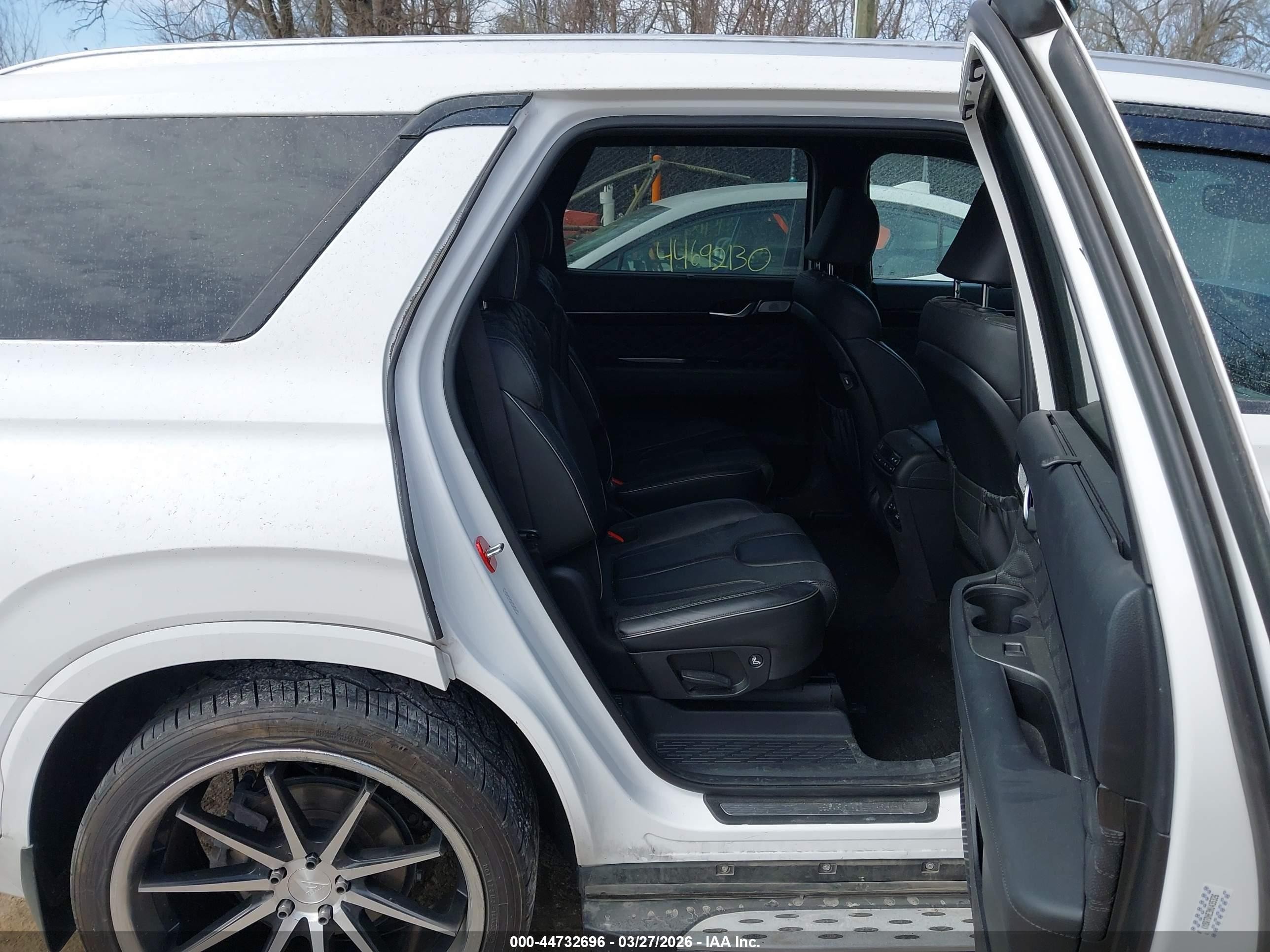 2022 Hyundai Palisade Calligraphy White vin: KM8R7DHE3NU435326