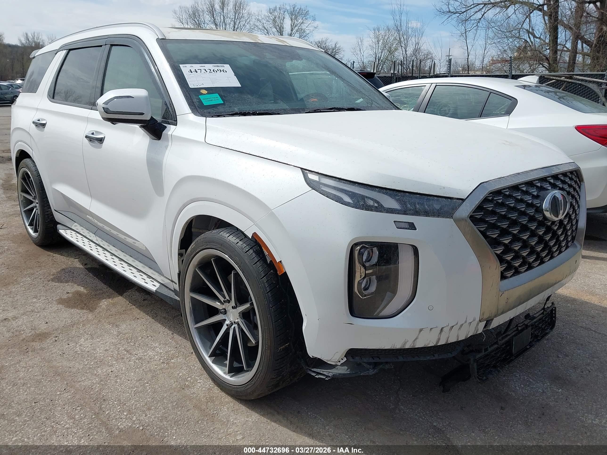2022 Hyundai Palisade Calligraphy White vin: KM8R7DHE3NU435326