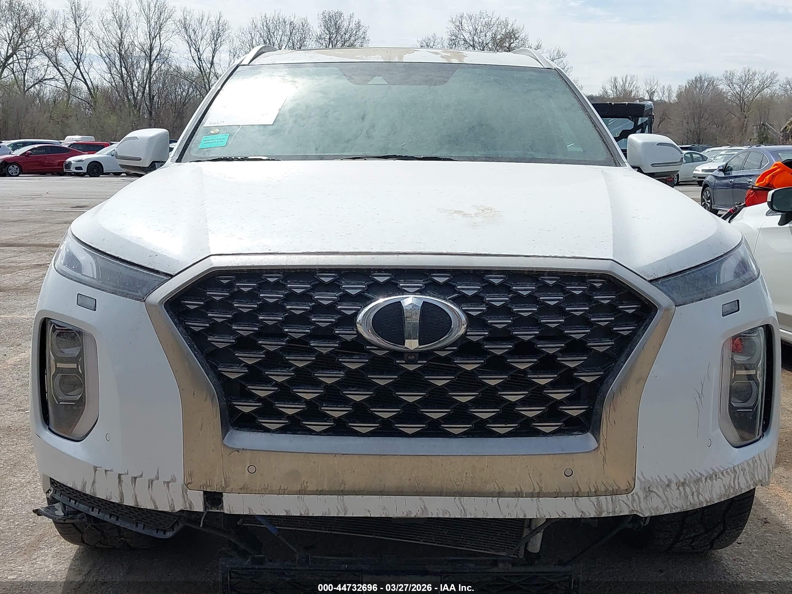 2022 Hyundai Palisade Calligraphy White vin: KM8R7DHE3NU435326
