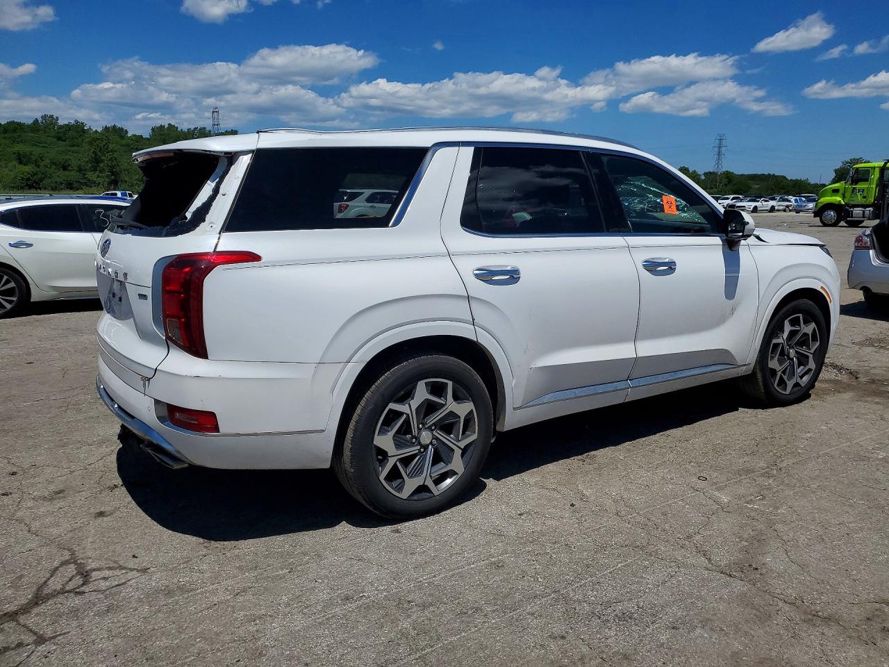 2021 Hyundai Palisade Calligraphy White vin: KM8R7DHE4MU230581