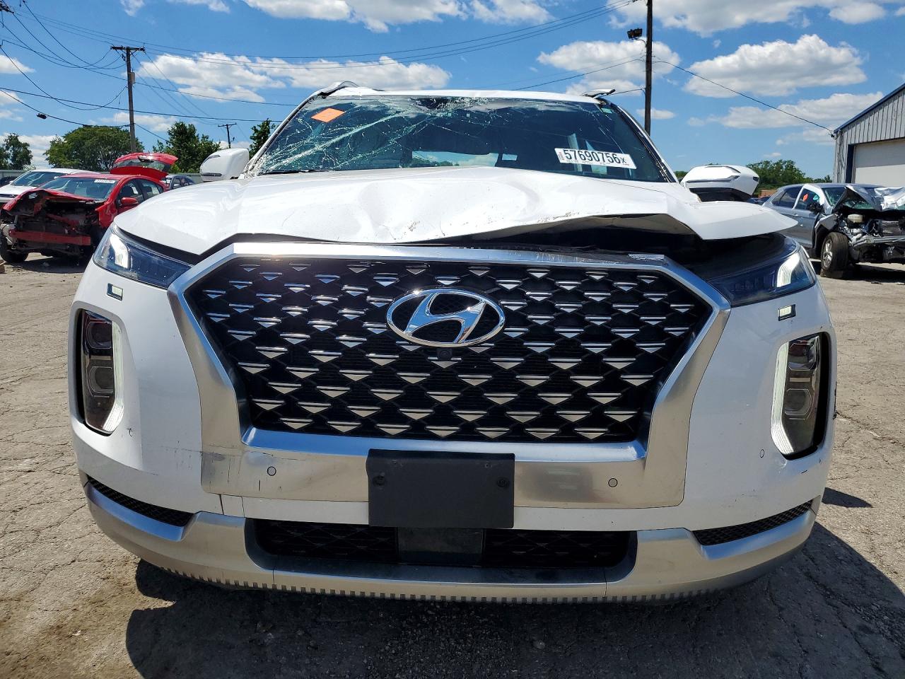 2021 Hyundai Palisade Calligraphy White vin: KM8R7DHE4MU230581