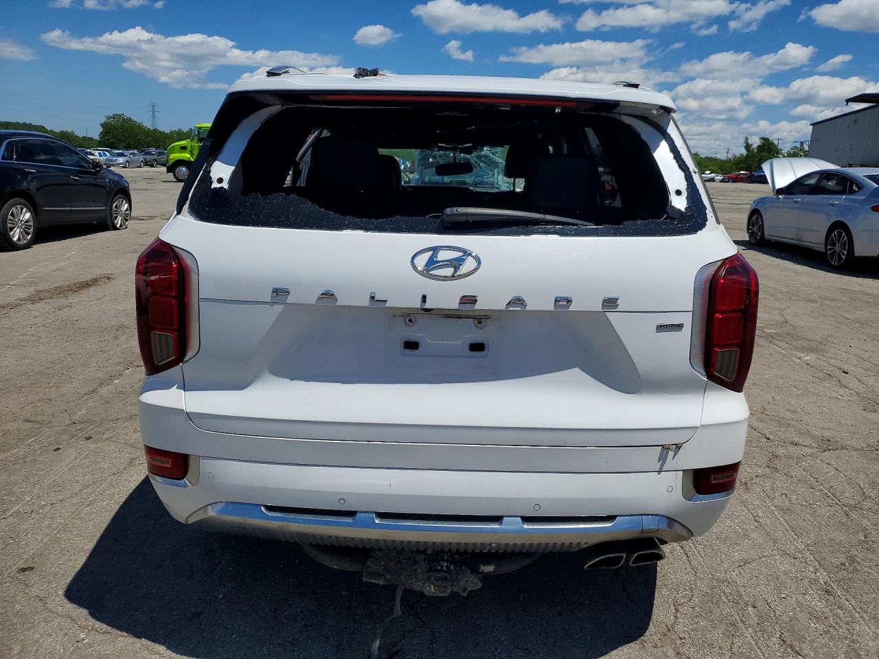 2021 Hyundai Palisade Calligraphy White vin: KM8R7DHE4MU230581