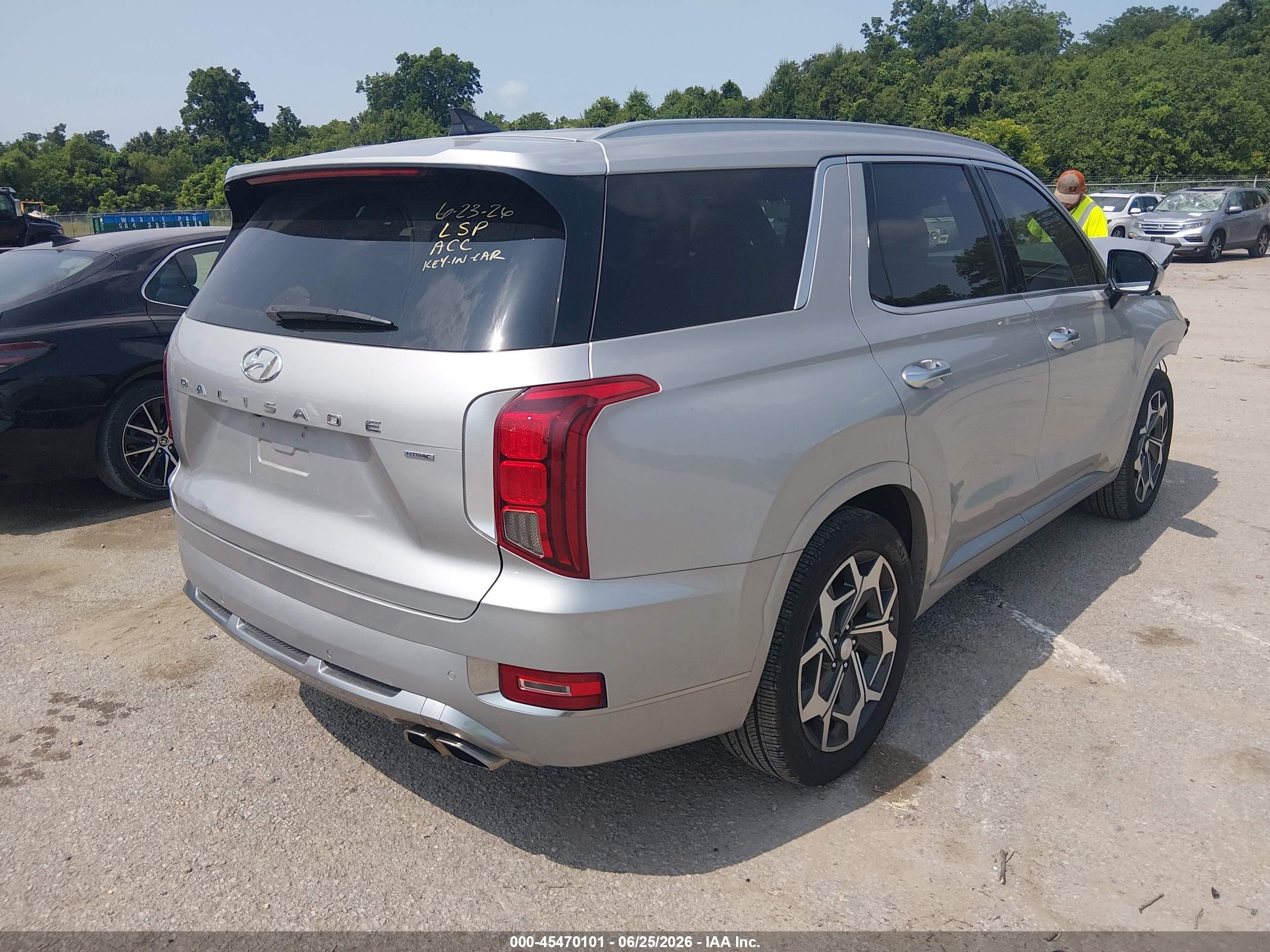 2022 Hyundai Palisade Calligraphy Серебряный vin: KM8R7DHE4NU437313