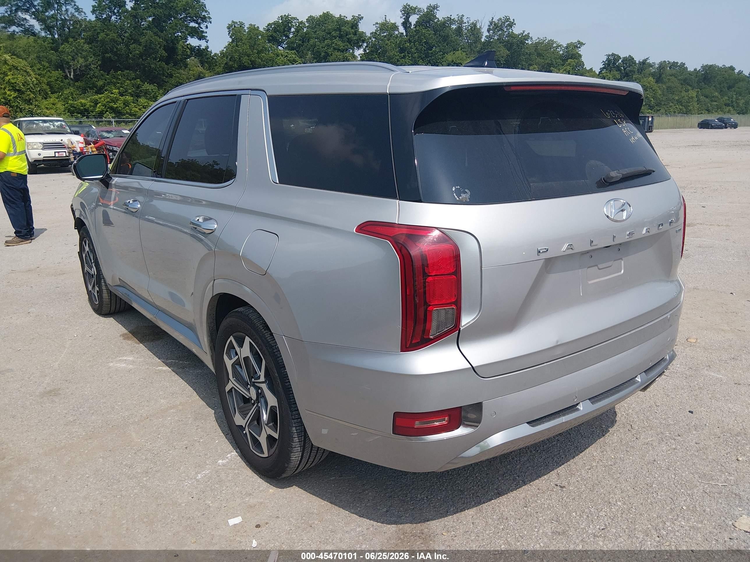 2022 Hyundai Palisade Calligraphy Серебряный vin: KM8R7DHE4NU437313