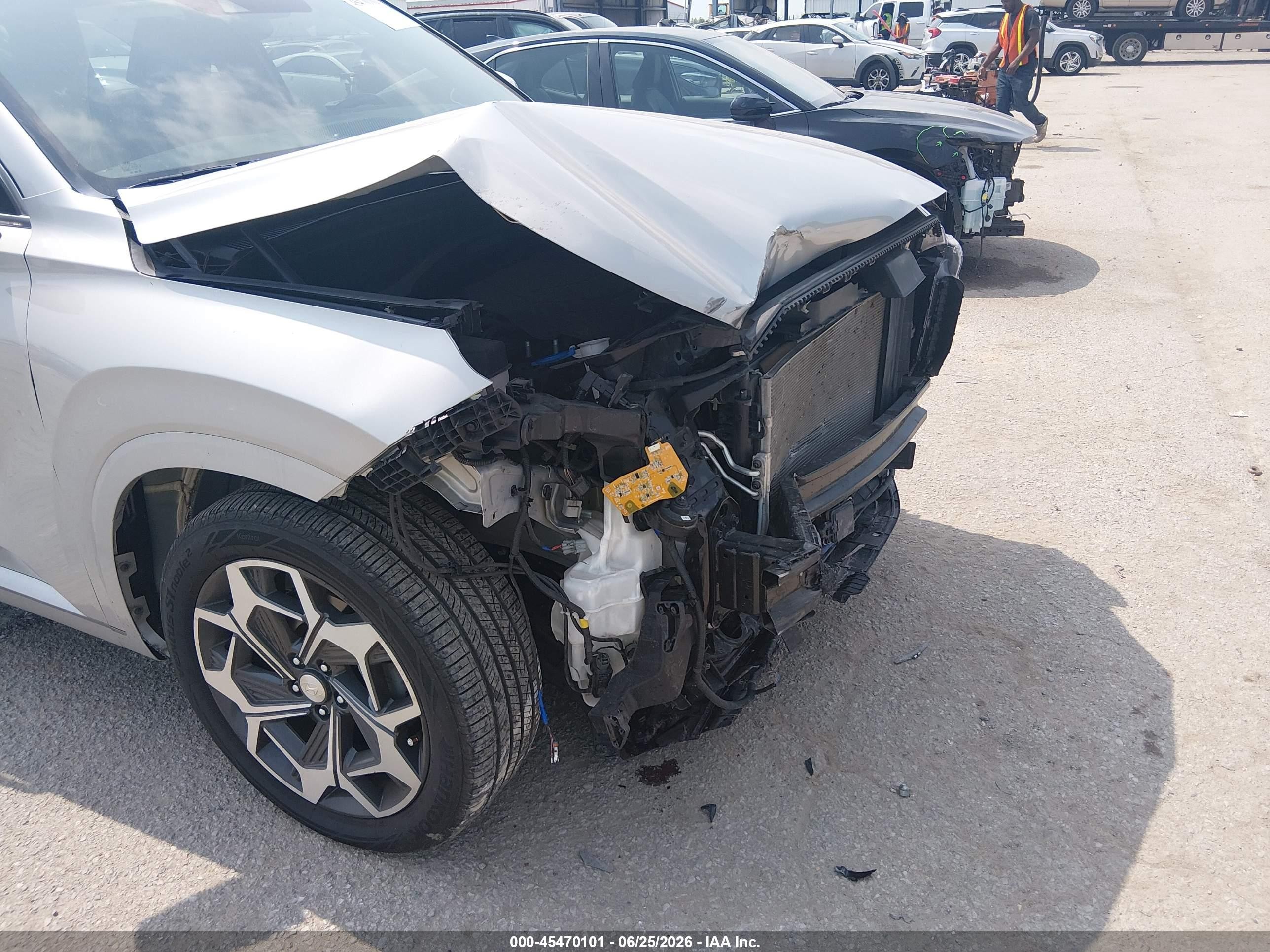 2022 Hyundai Palisade Calligraphy Серебряный vin: KM8R7DHE4NU437313