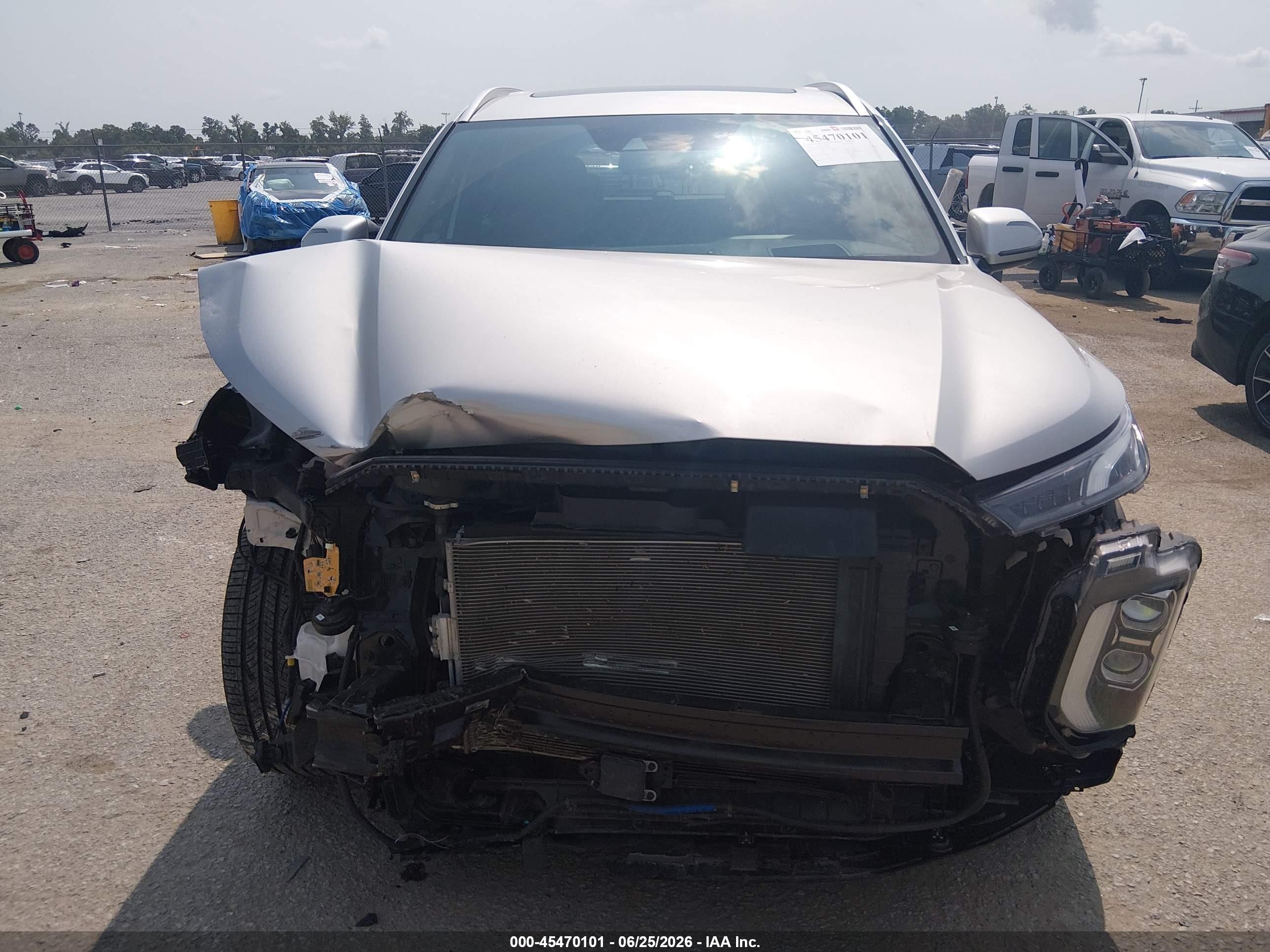 2022 Hyundai Palisade Calligraphy Серебряный vin: KM8R7DHE4NU437313