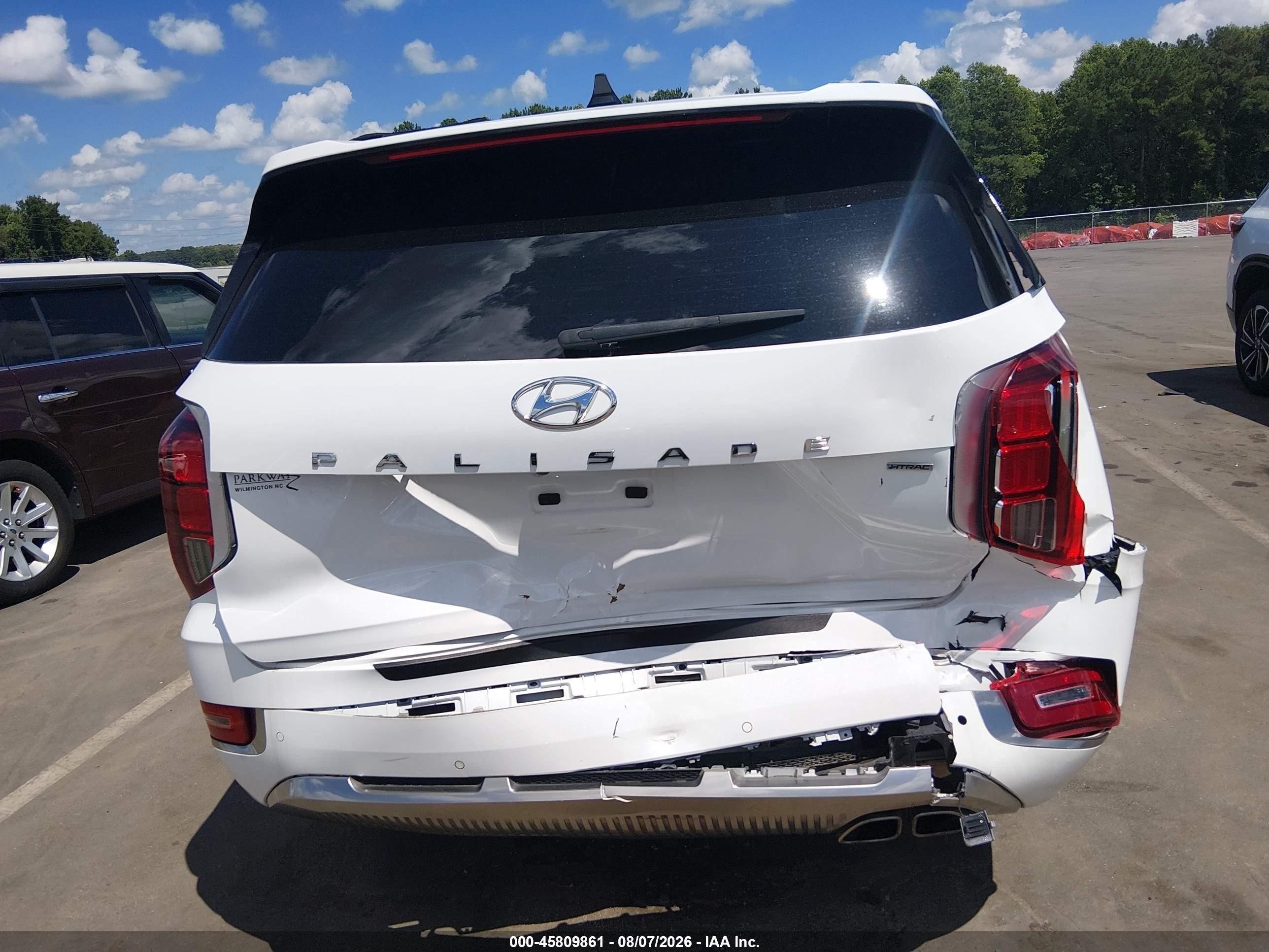 2022 Hyundai Palisade Calligraphy White vin: KM8R7DHE5NU419001
