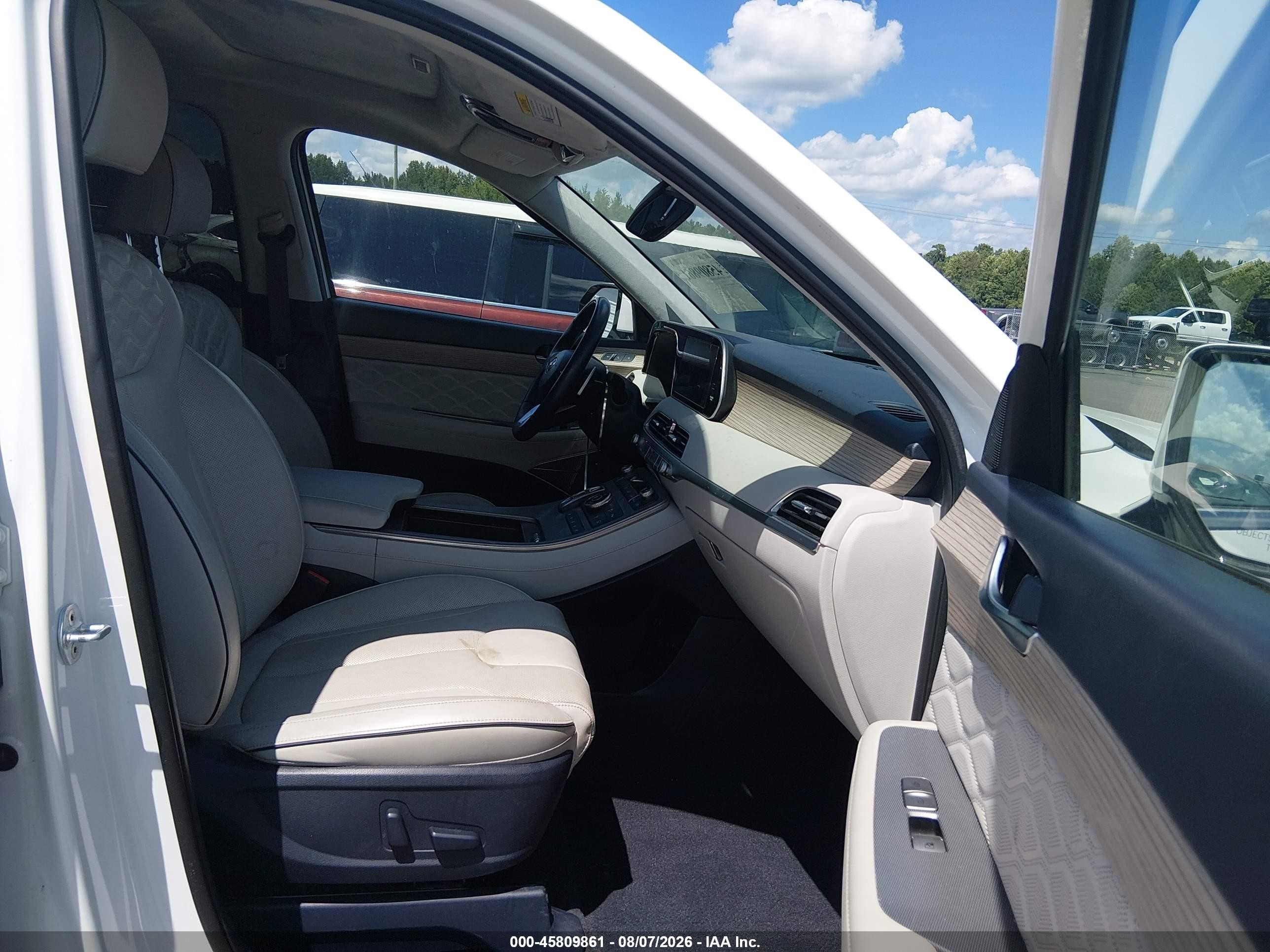 2022 Hyundai Palisade Calligraphy White vin: KM8R7DHE5NU419001