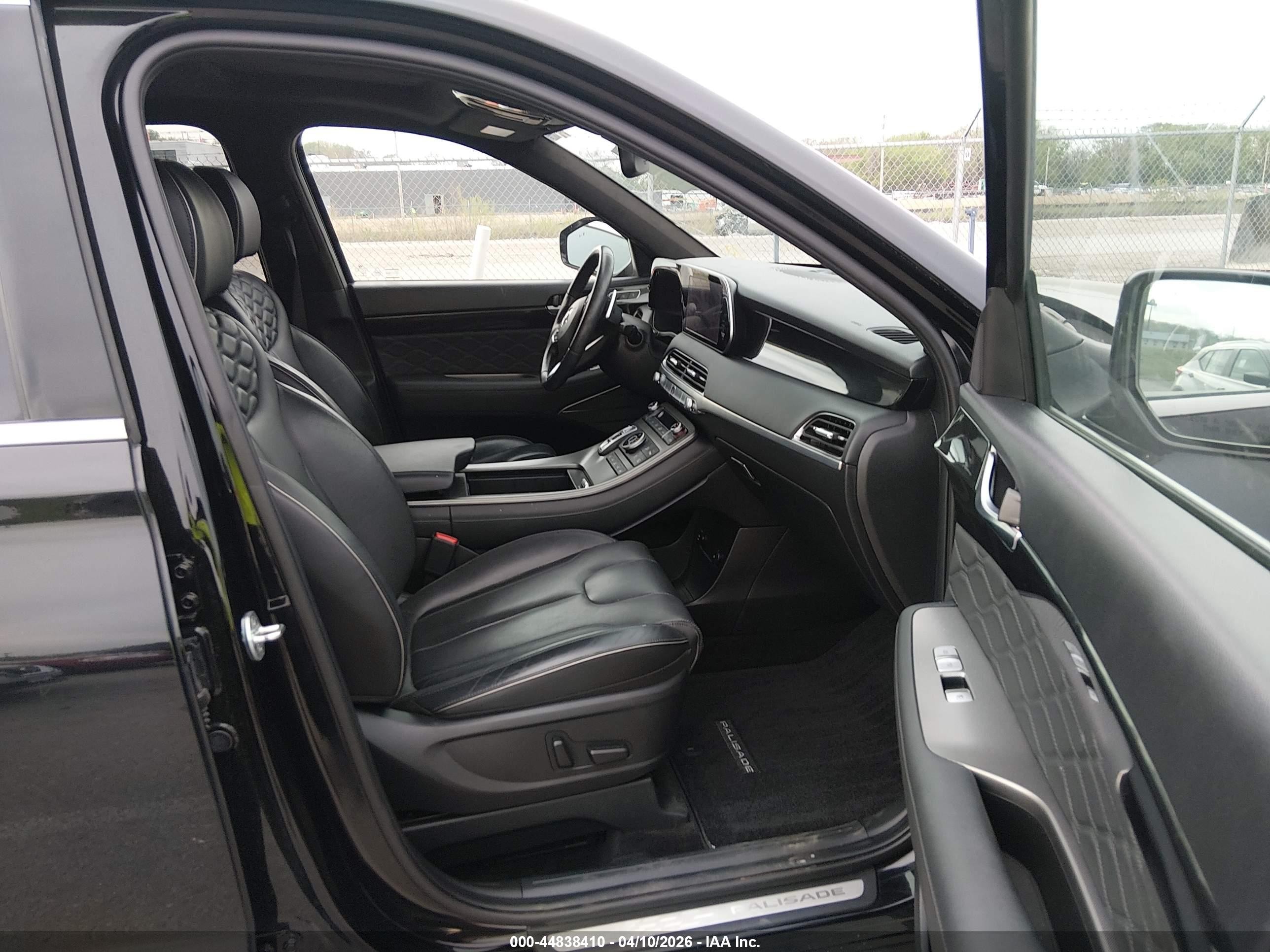 2022 Hyundai Palisade Calligraphy Black vin: KM8R7DHEXNU388649