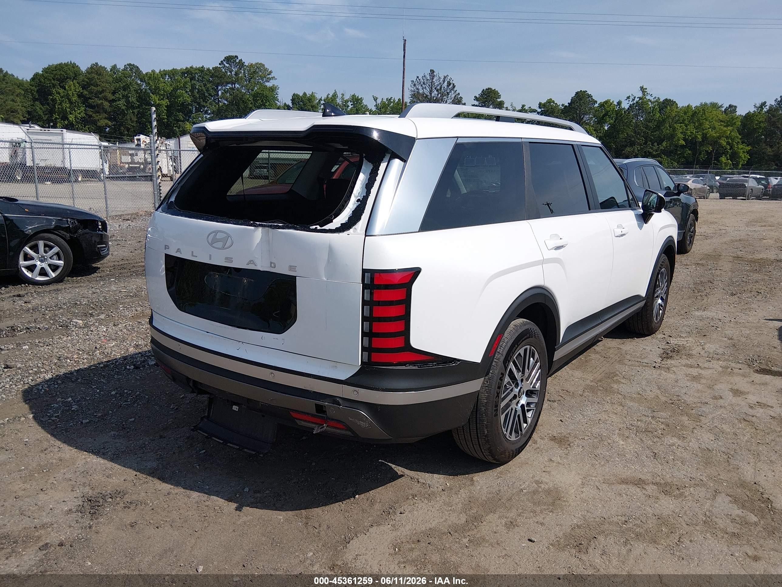 2026 Hyundai Palisade Sel 7p White vin: KM8RL5S22TU101124