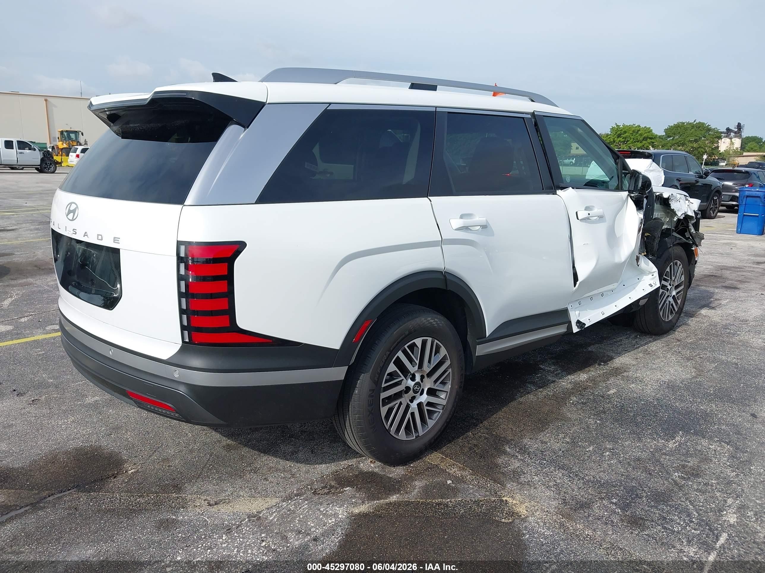 2026 Hyundai Palisade Sel 7p Белый vin: KM8RL5S2XTU098506