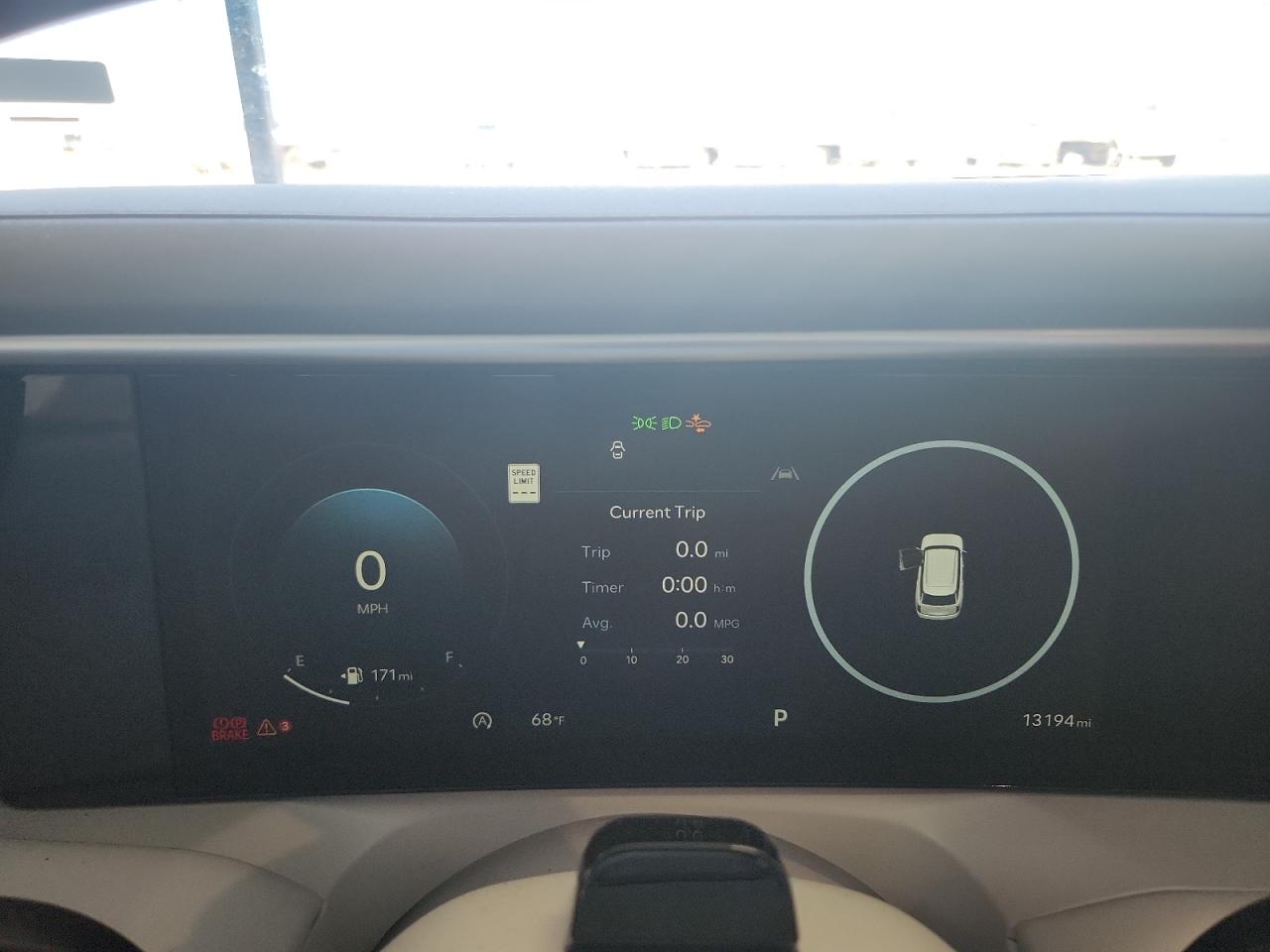 2026 Hyundai Palisade Sel Black vin: KM8RLES2XTU065294 Damage: Warning Light - Brakes, On, Unacceptable