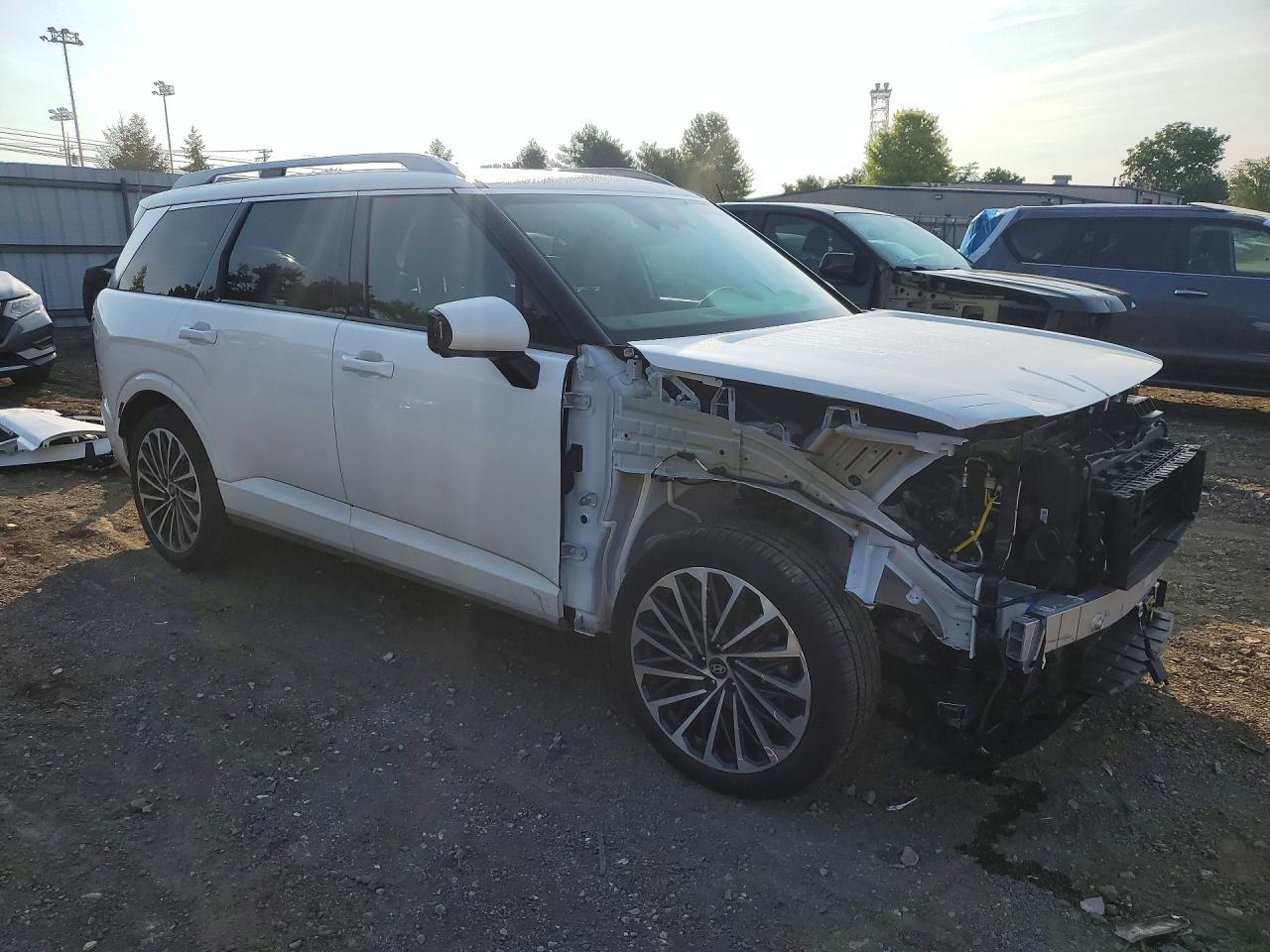 2026 Hyundai Palisade Calligraphy White vin: KM8RMES21TU026204